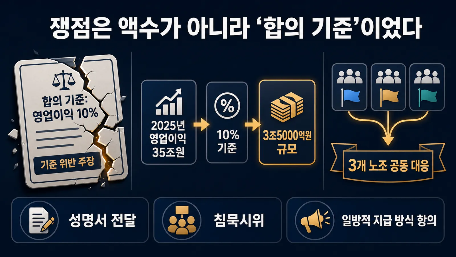 합의 기준과 노조 반발