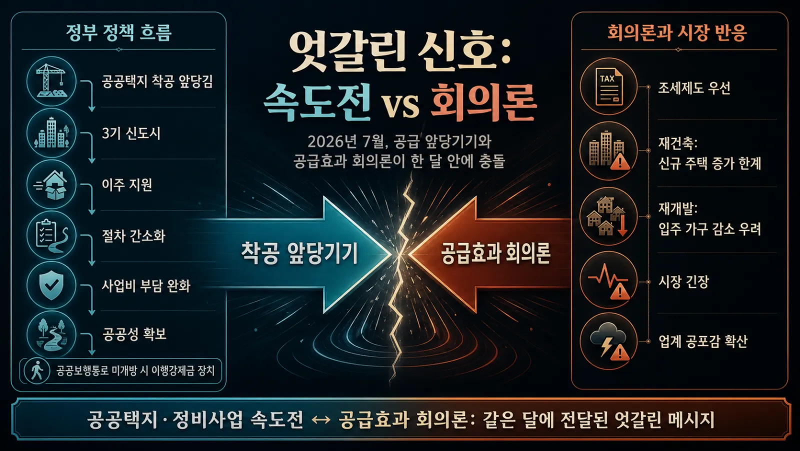 공급정책의 엇갈린 신호