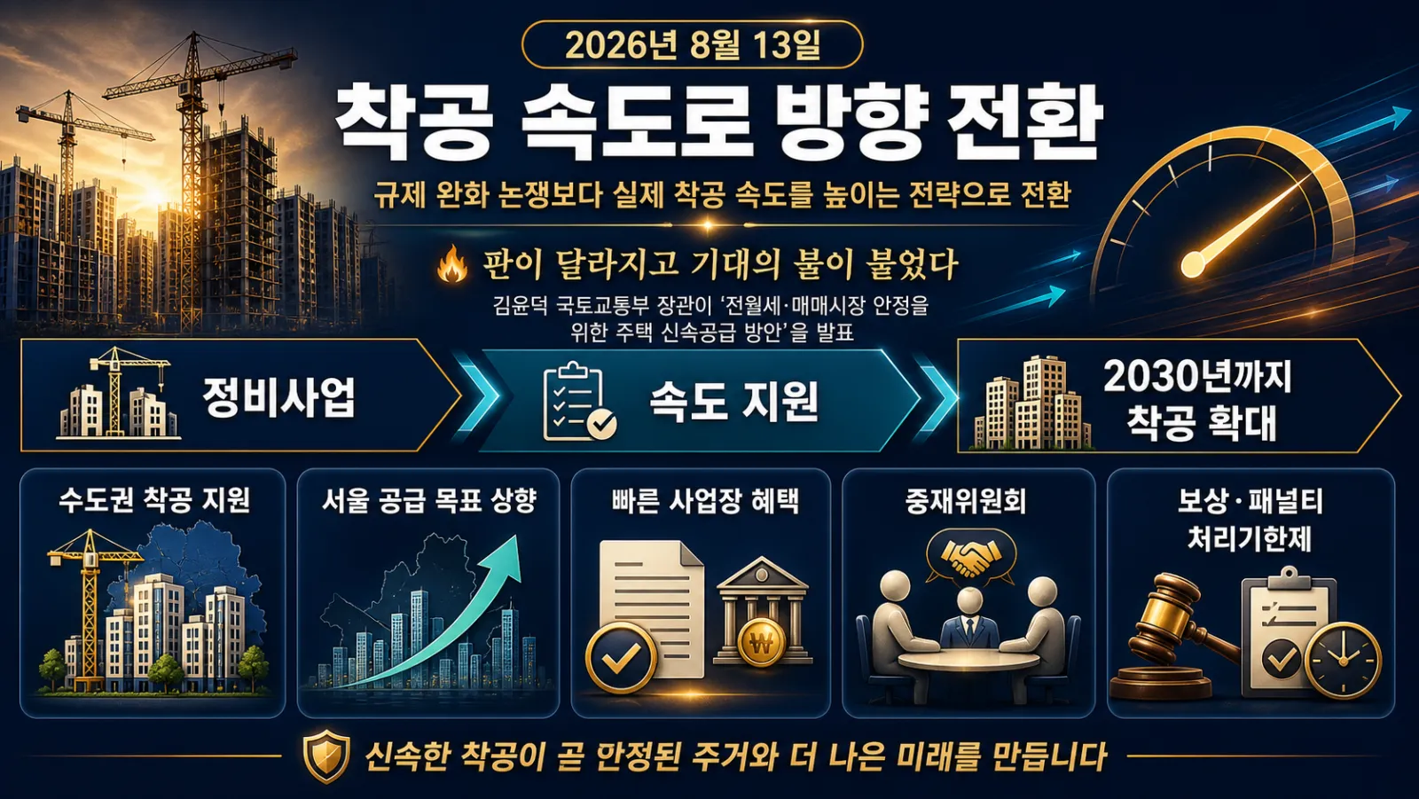 수도권 정비사업 착공 목표
