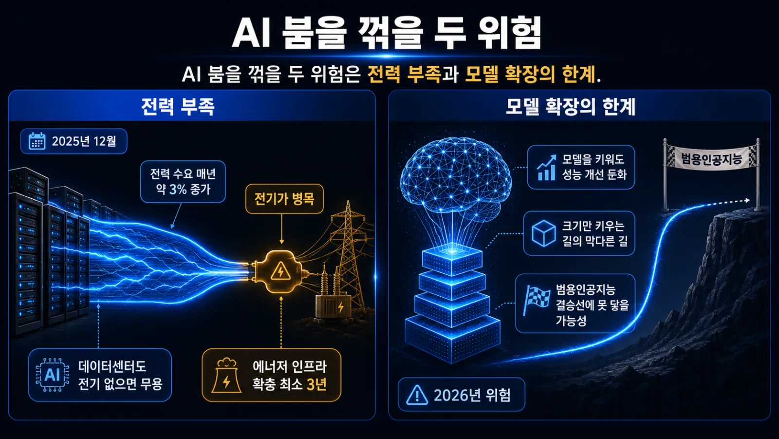 전력과 AI 모델의 두 병목