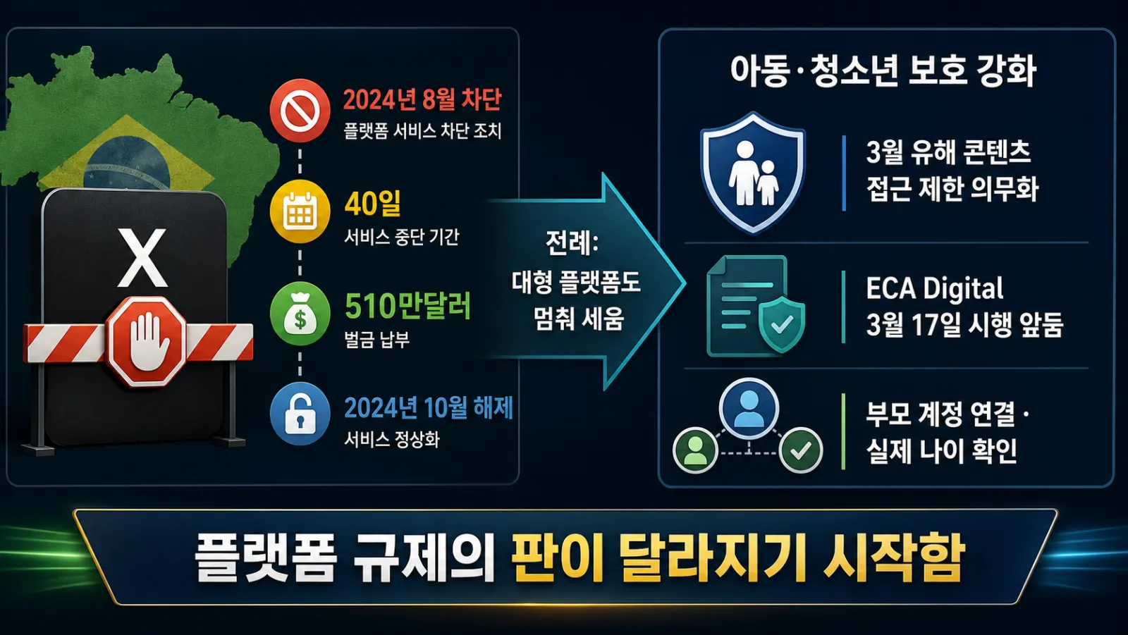 브라질 플랫폼 규제 흐름
