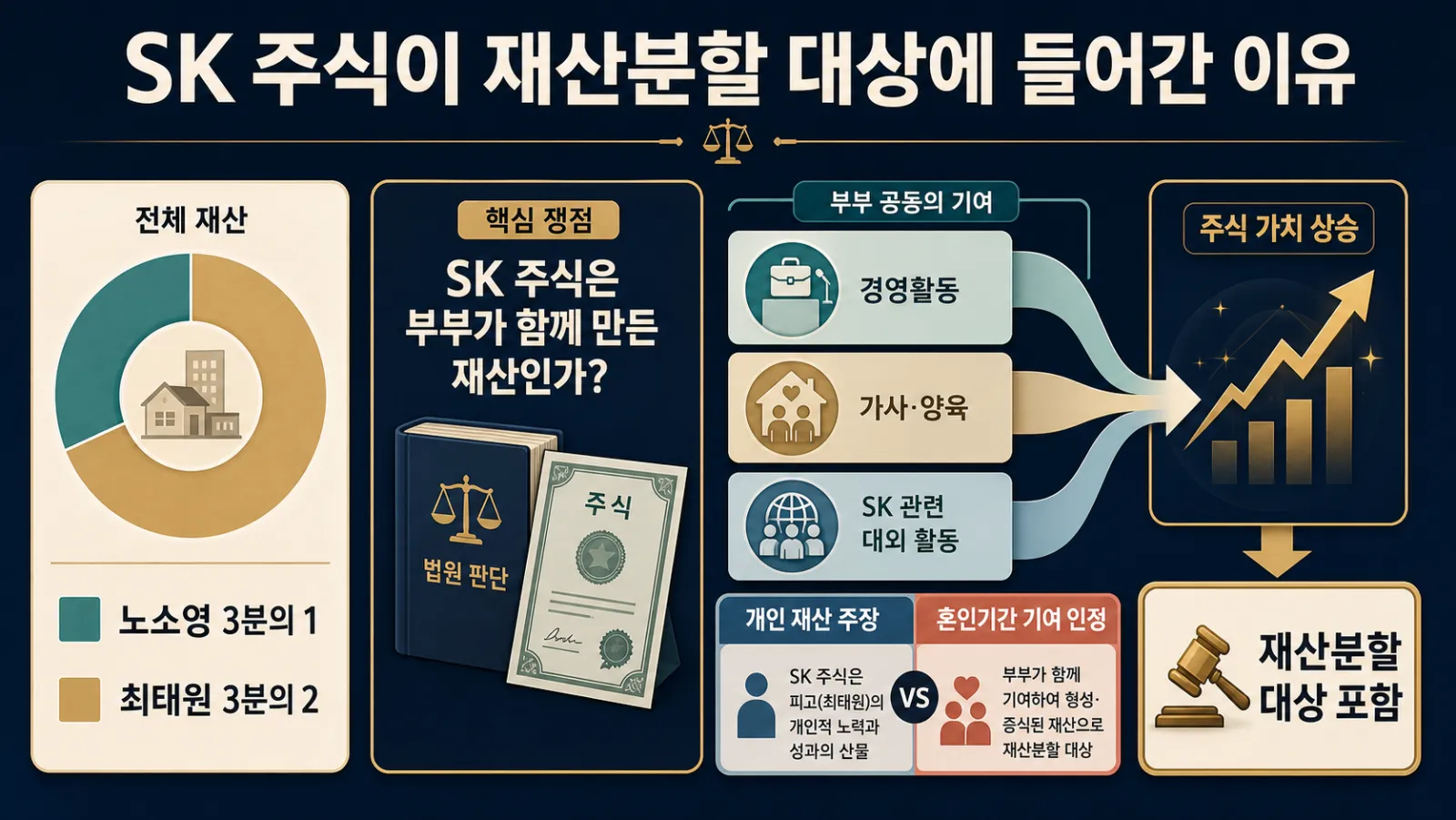 재산분할 비율과 기여도