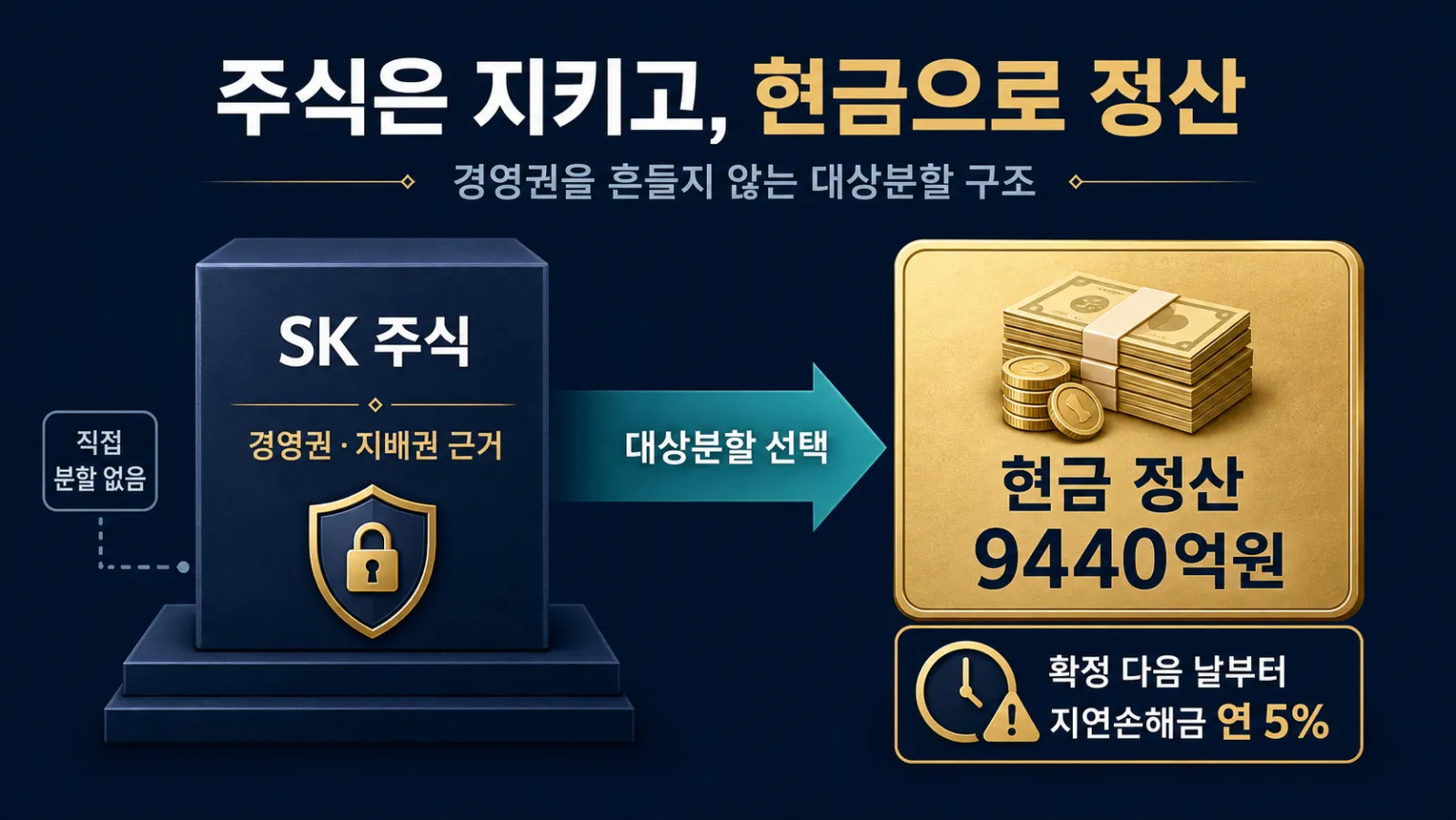 주식 대신 현금 분할