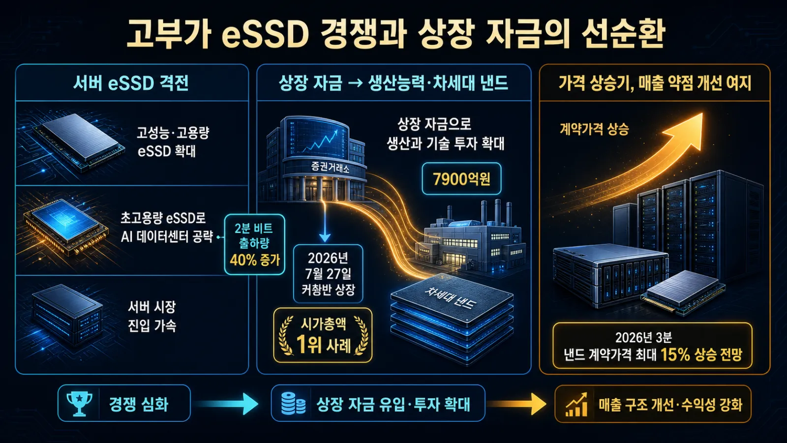 서버용 SSD 경쟁 구도