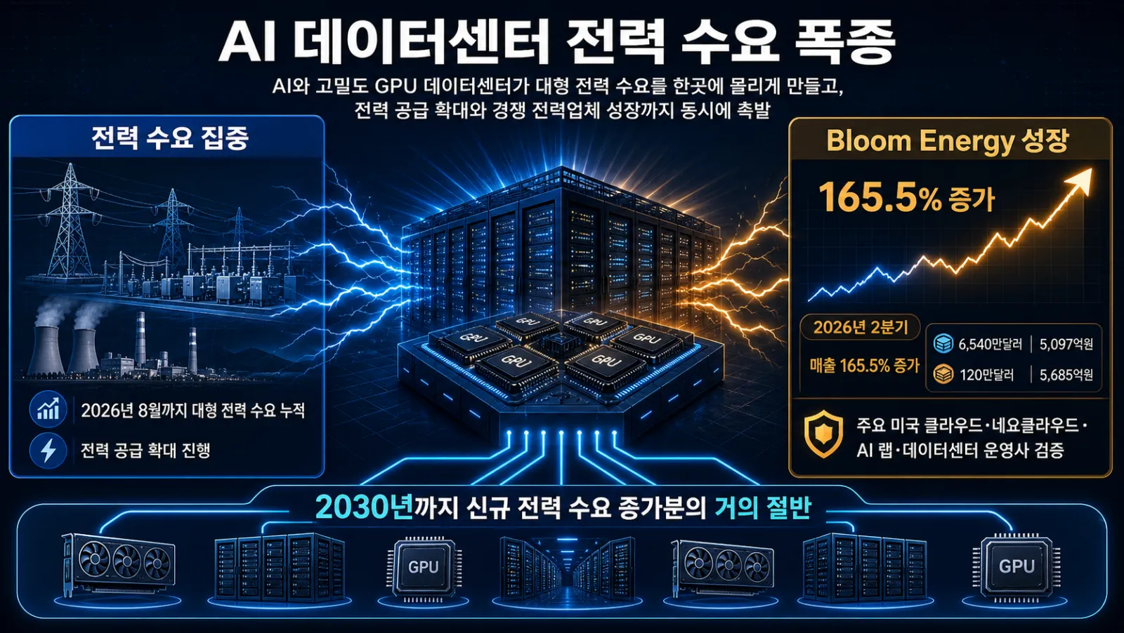 급증하는 데이터센터 전력 수요