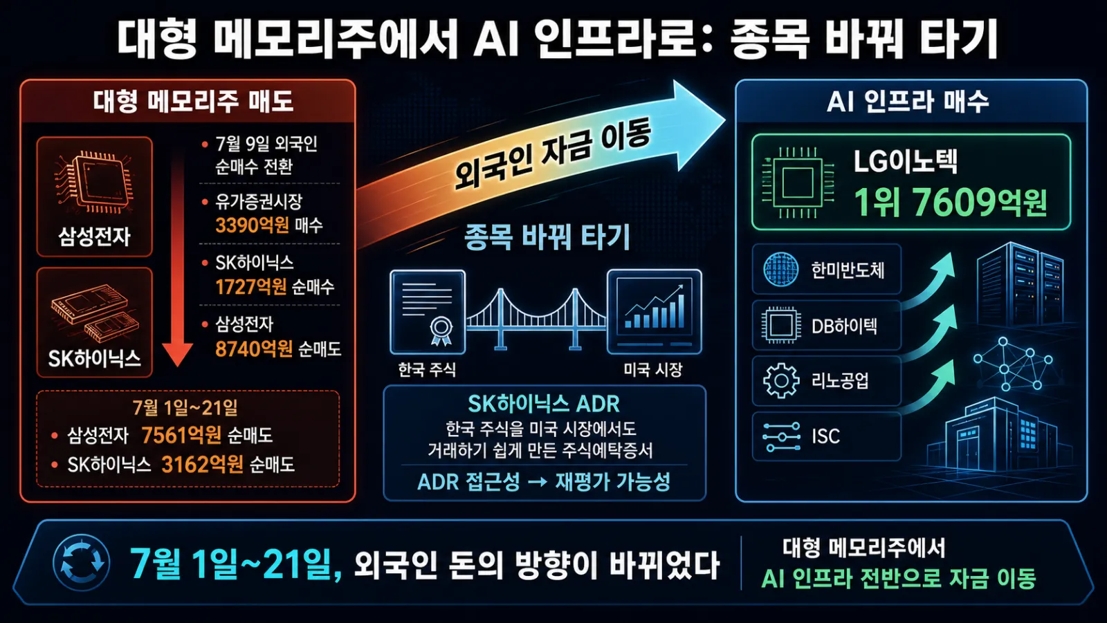 외국인 매매 종목 이동