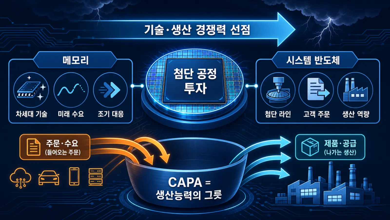 첨단 공정과 생산능력 확대
