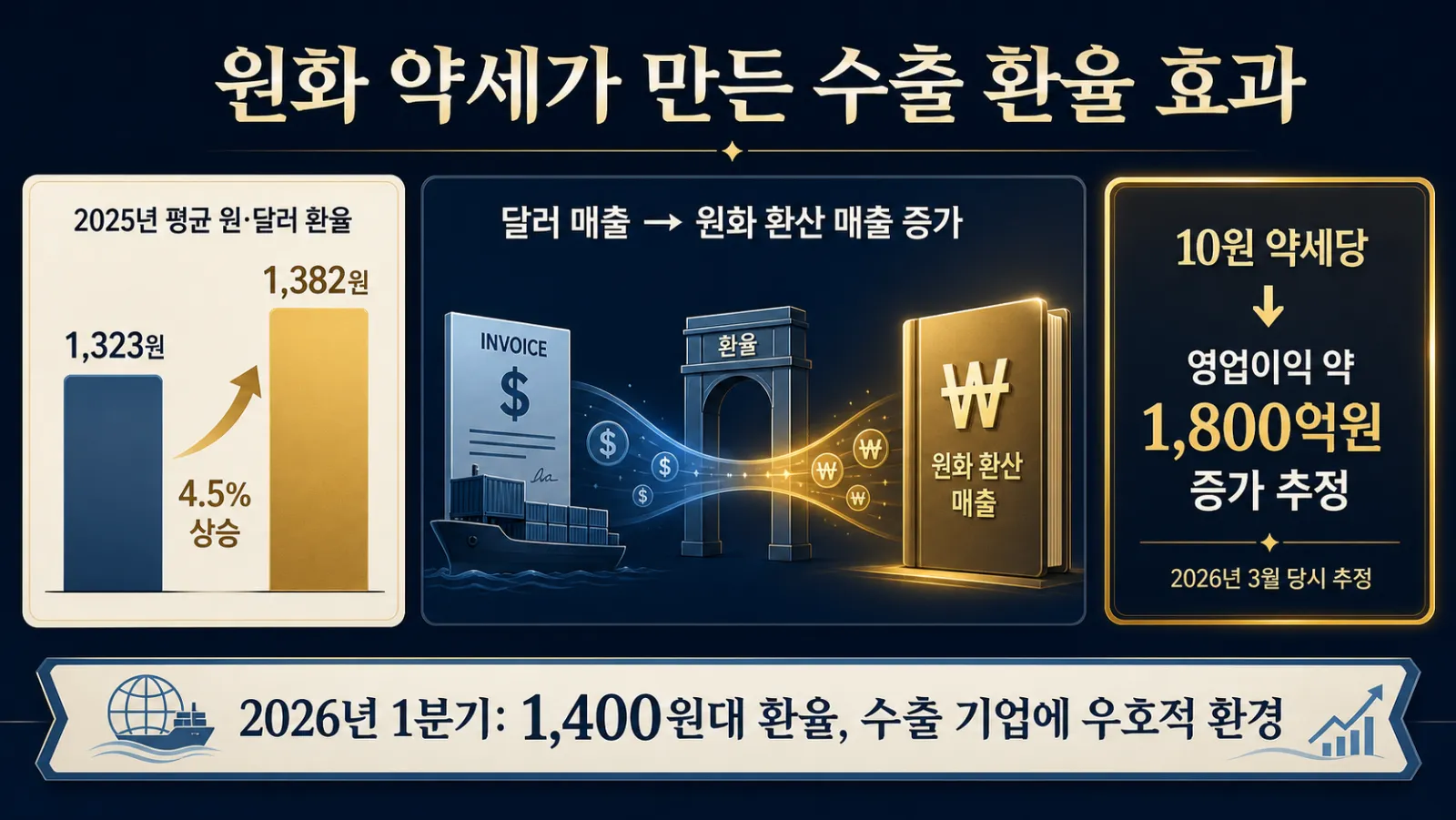 환율과 영업이익 변화