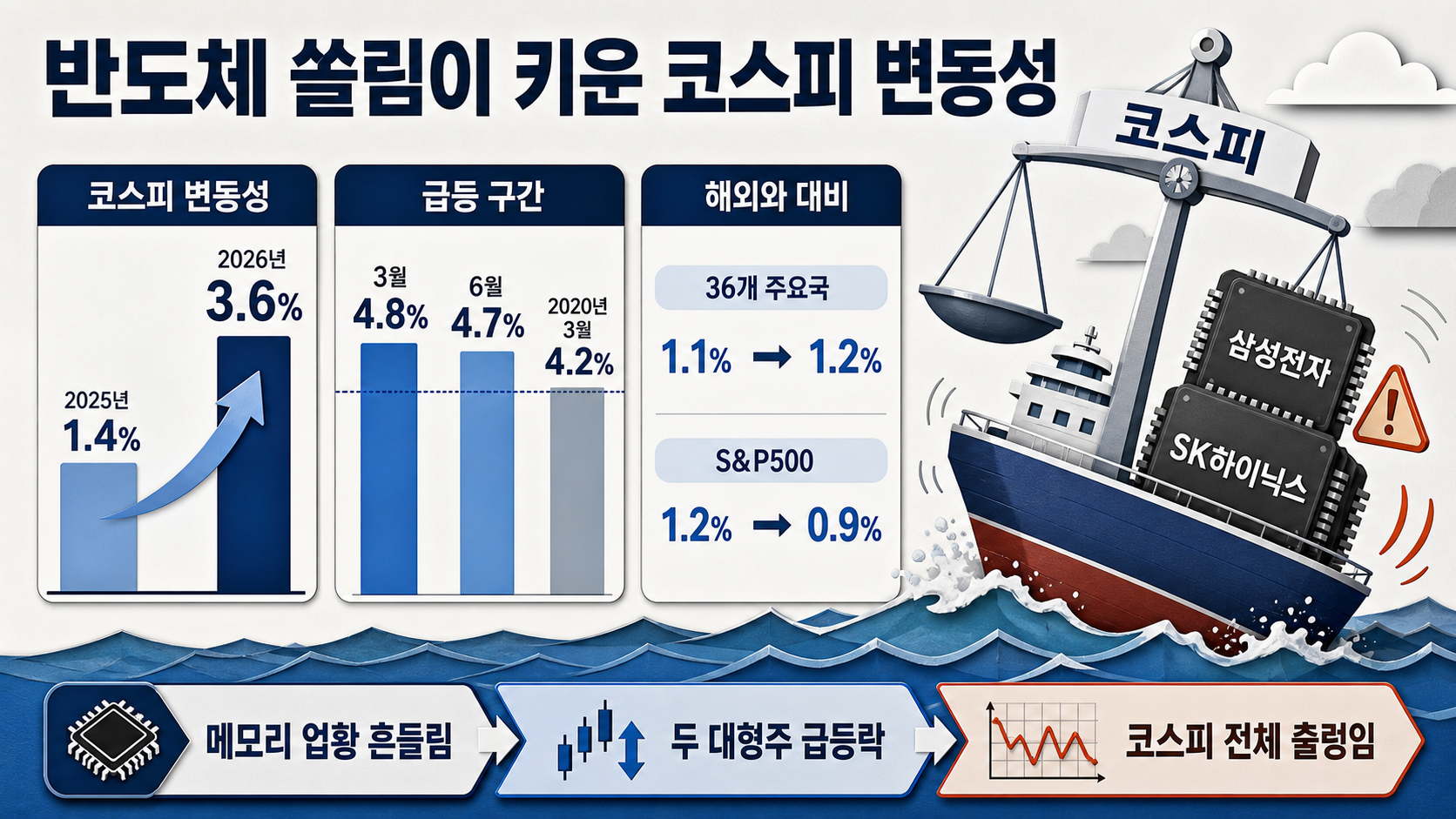 국내외 증시 변동성 비교