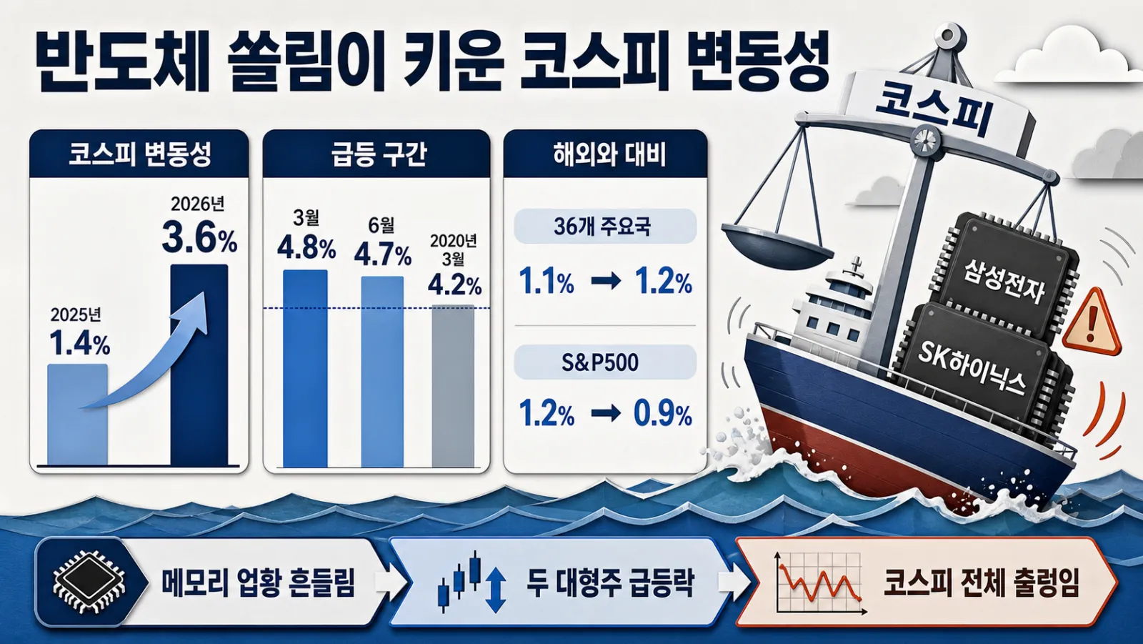 국내외 증시 변동성 비교