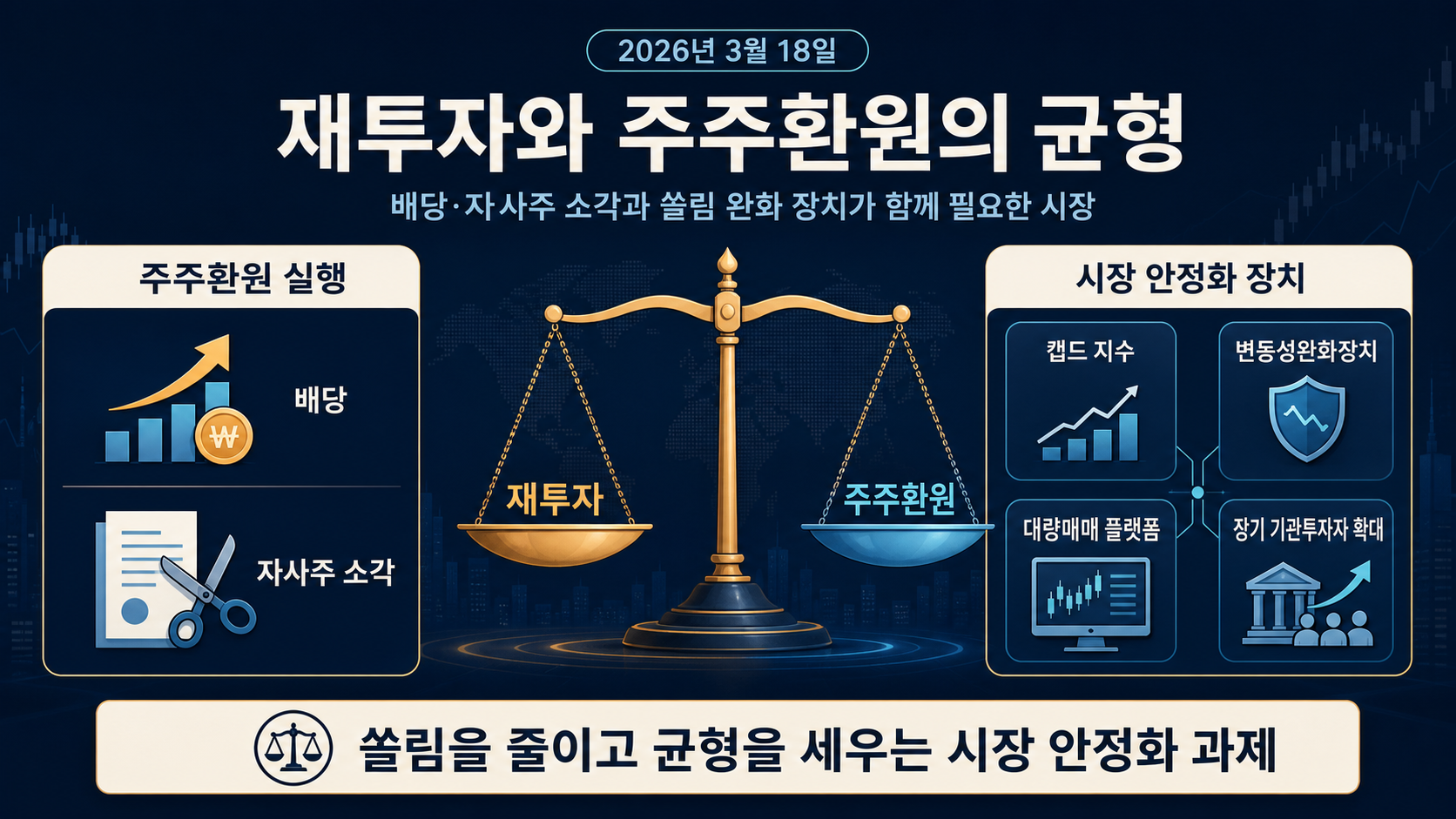 주주환원과 안정화 방안