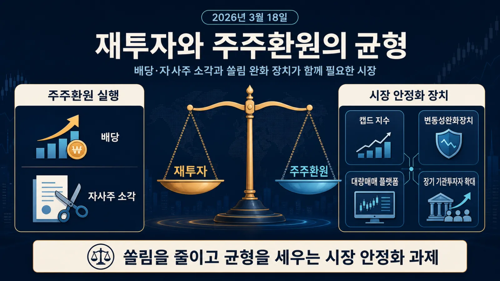 주주환원과 안정화 방안