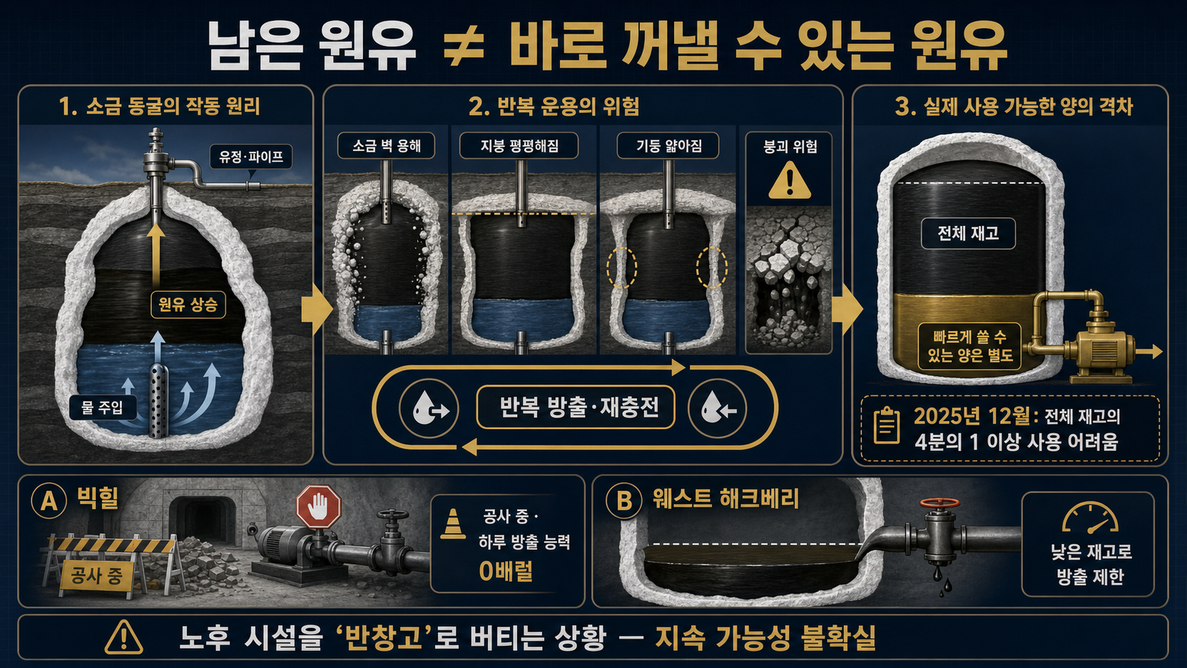 저장 동굴과 방출 제한