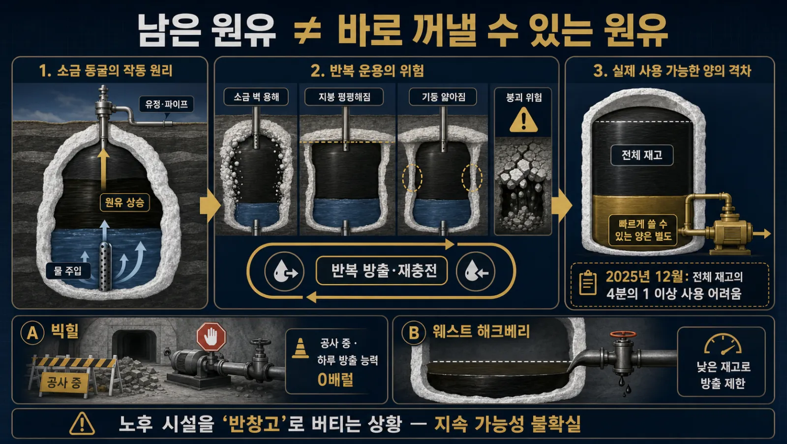 저장 동굴과 방출 제한
