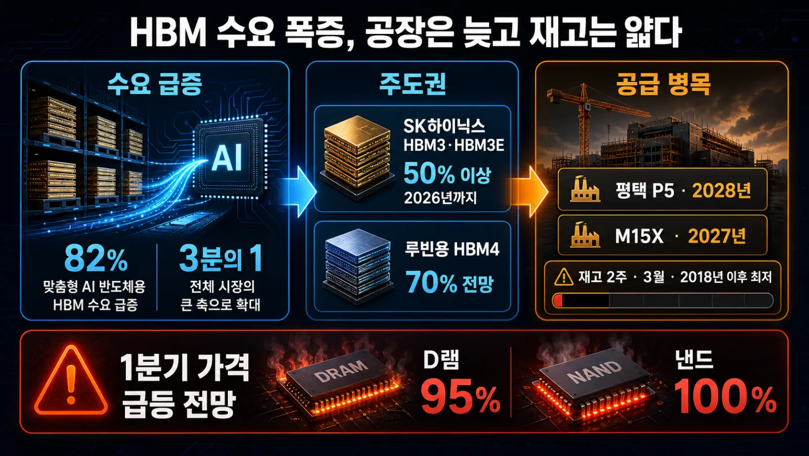 HBM 수요와 공급 병목