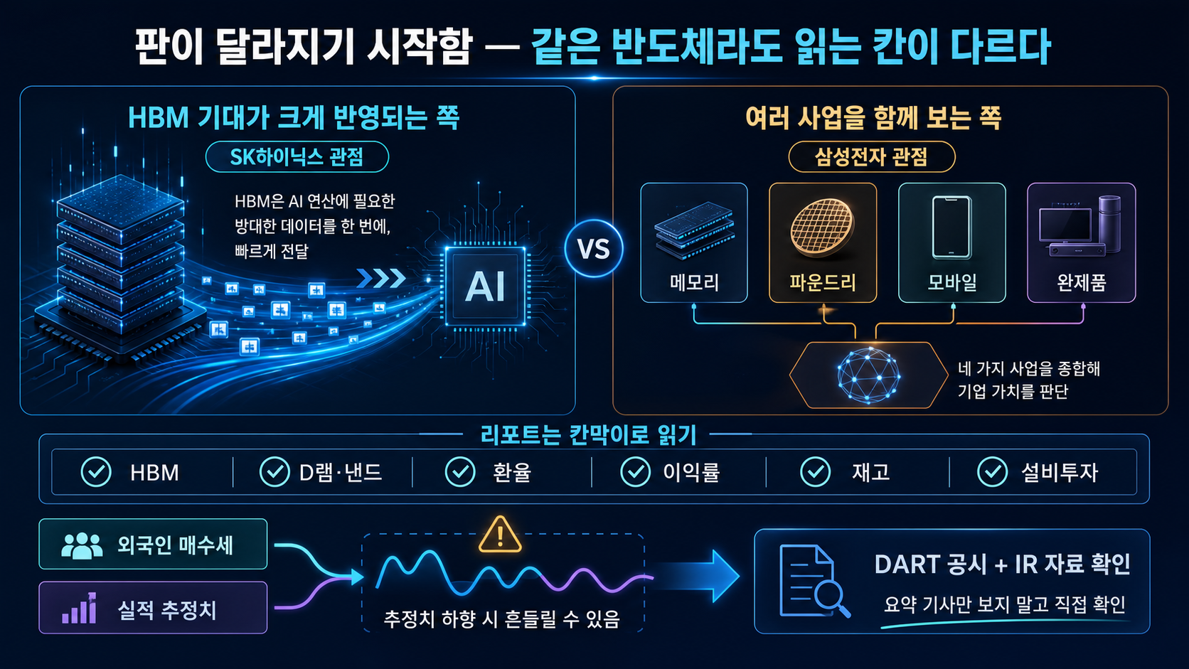 반도체 사업과 실적 변수