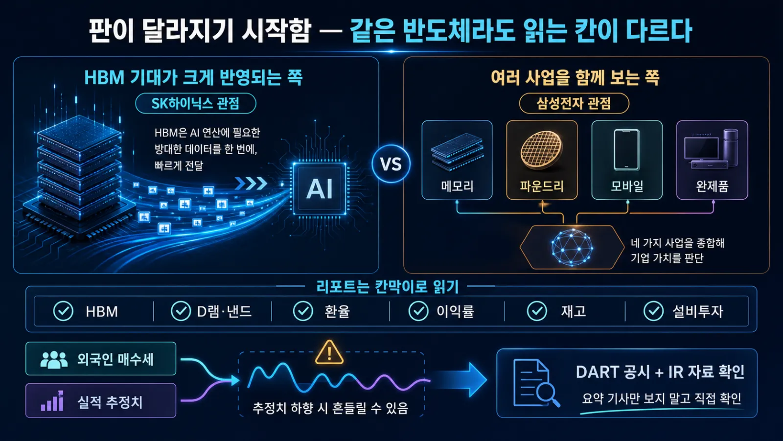 반도체 사업과 실적 변수