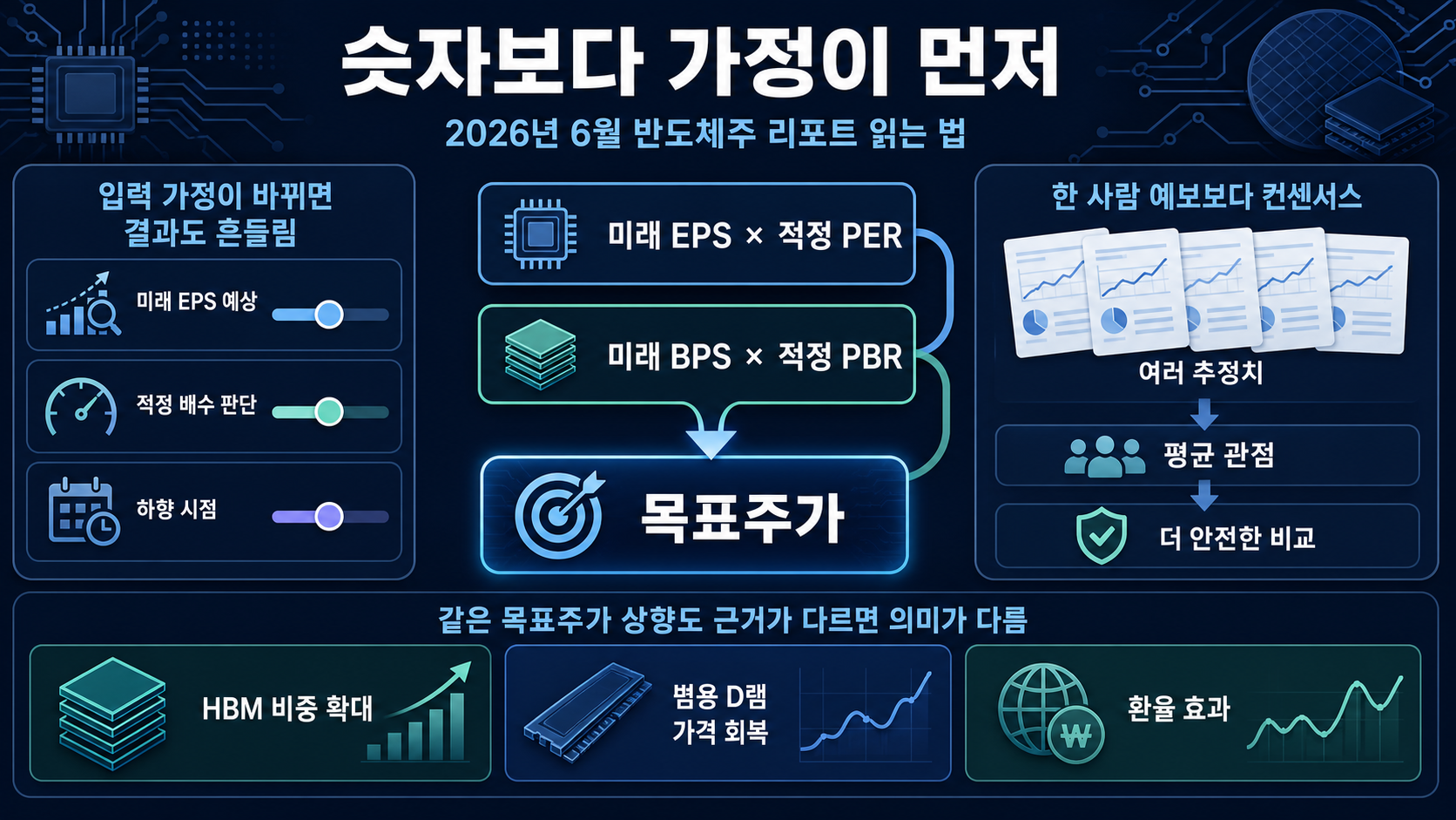 목표주가 산식과 가정
