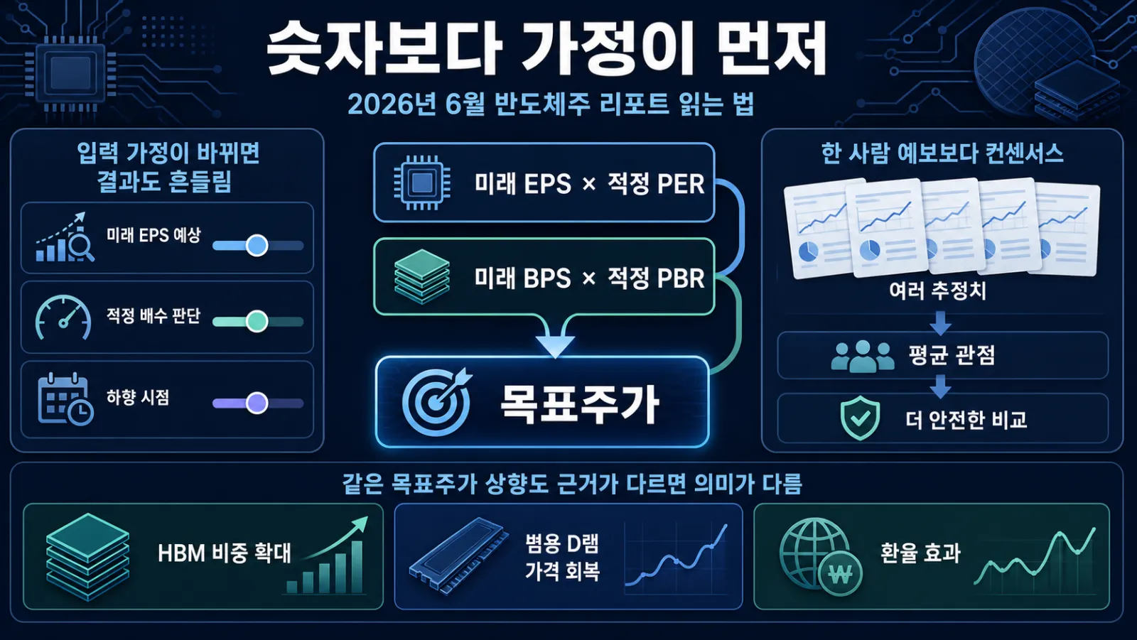목표주가 산식과 가정