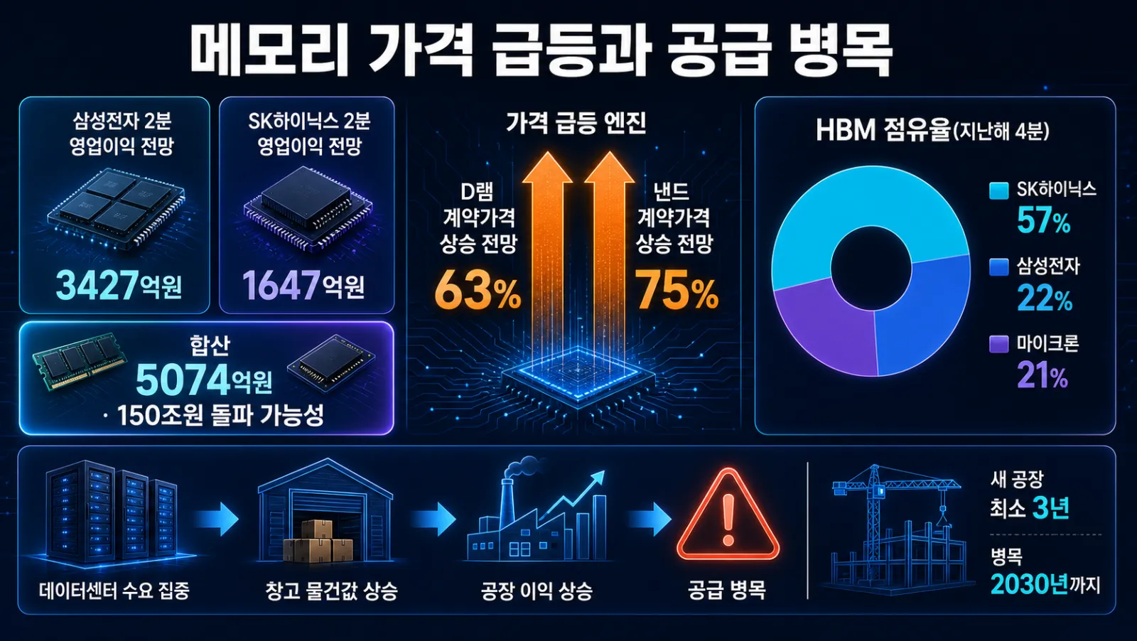 메모리 가격과 공급 병목