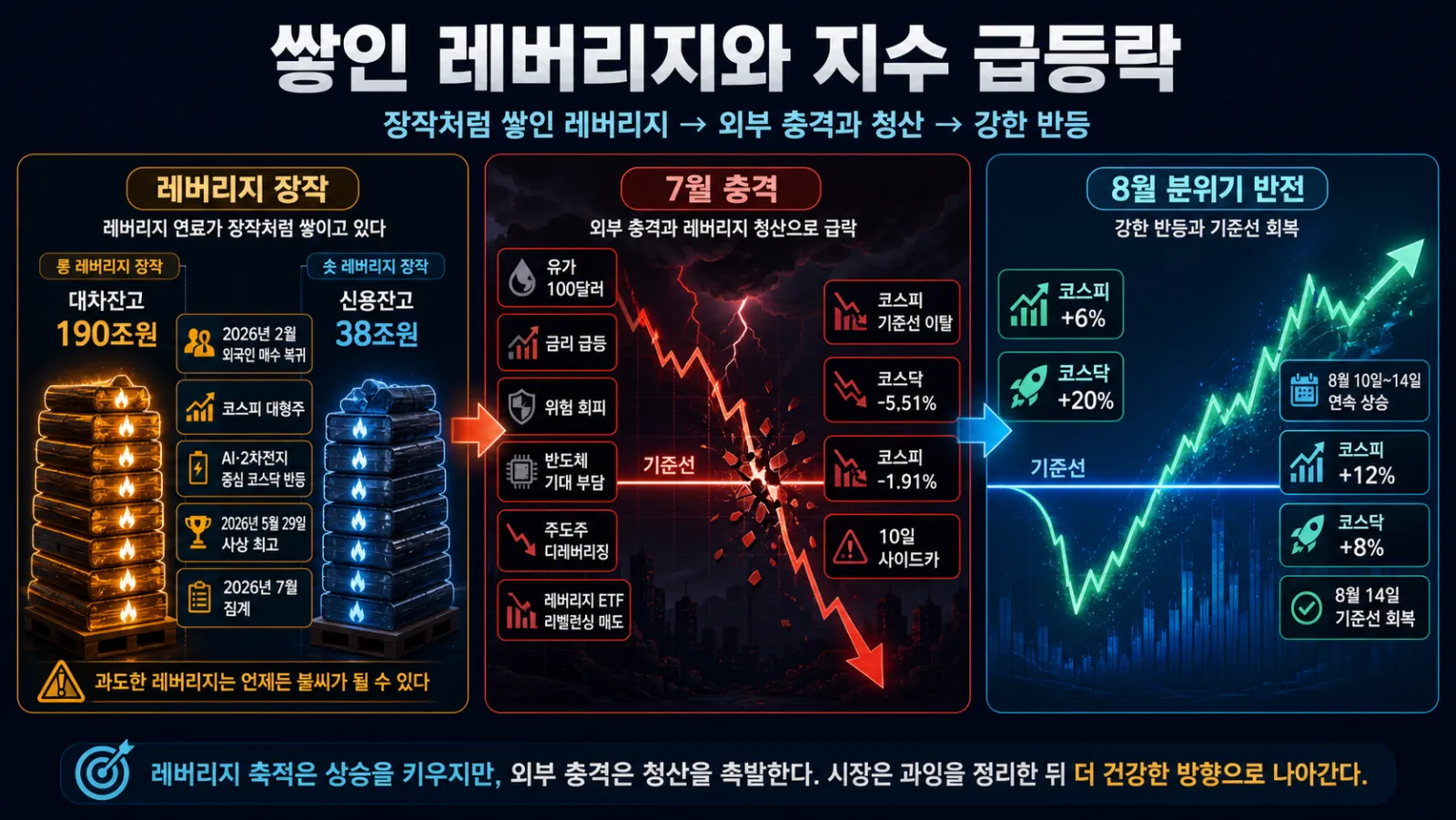 레버리지와 지수 급등락