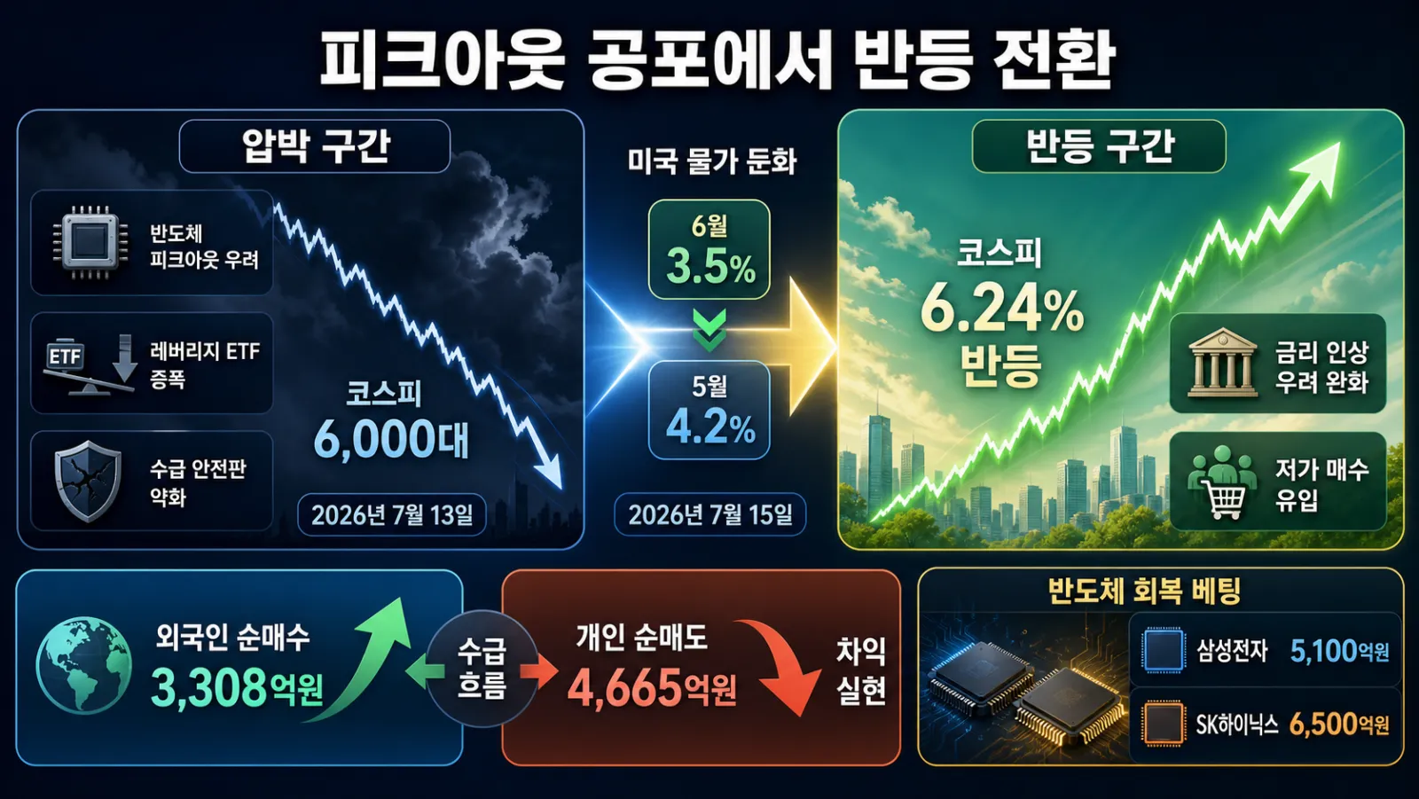 물가 둔화 뒤 급반등 수급