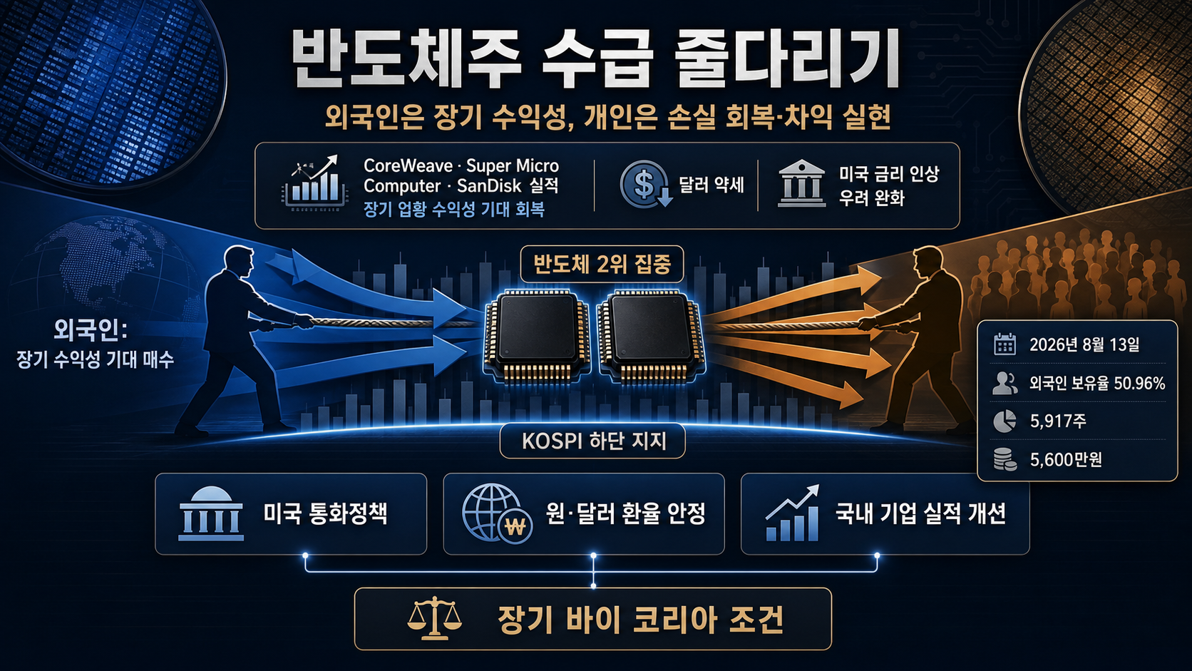 외국인과 개인의 반대 매매