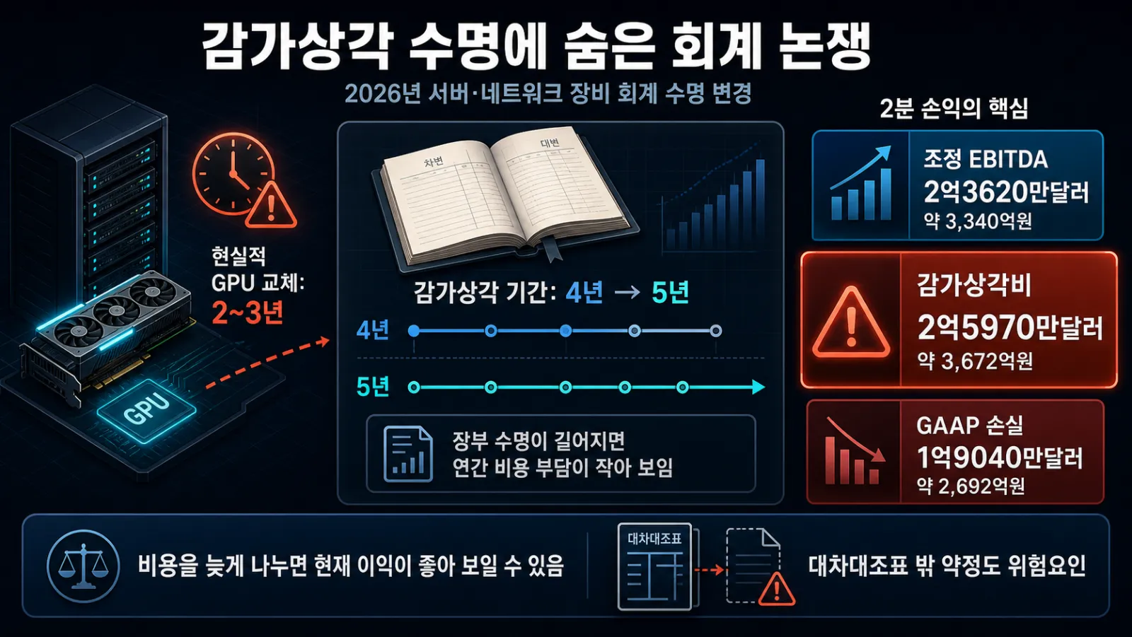 GPU 수명과 회계비용