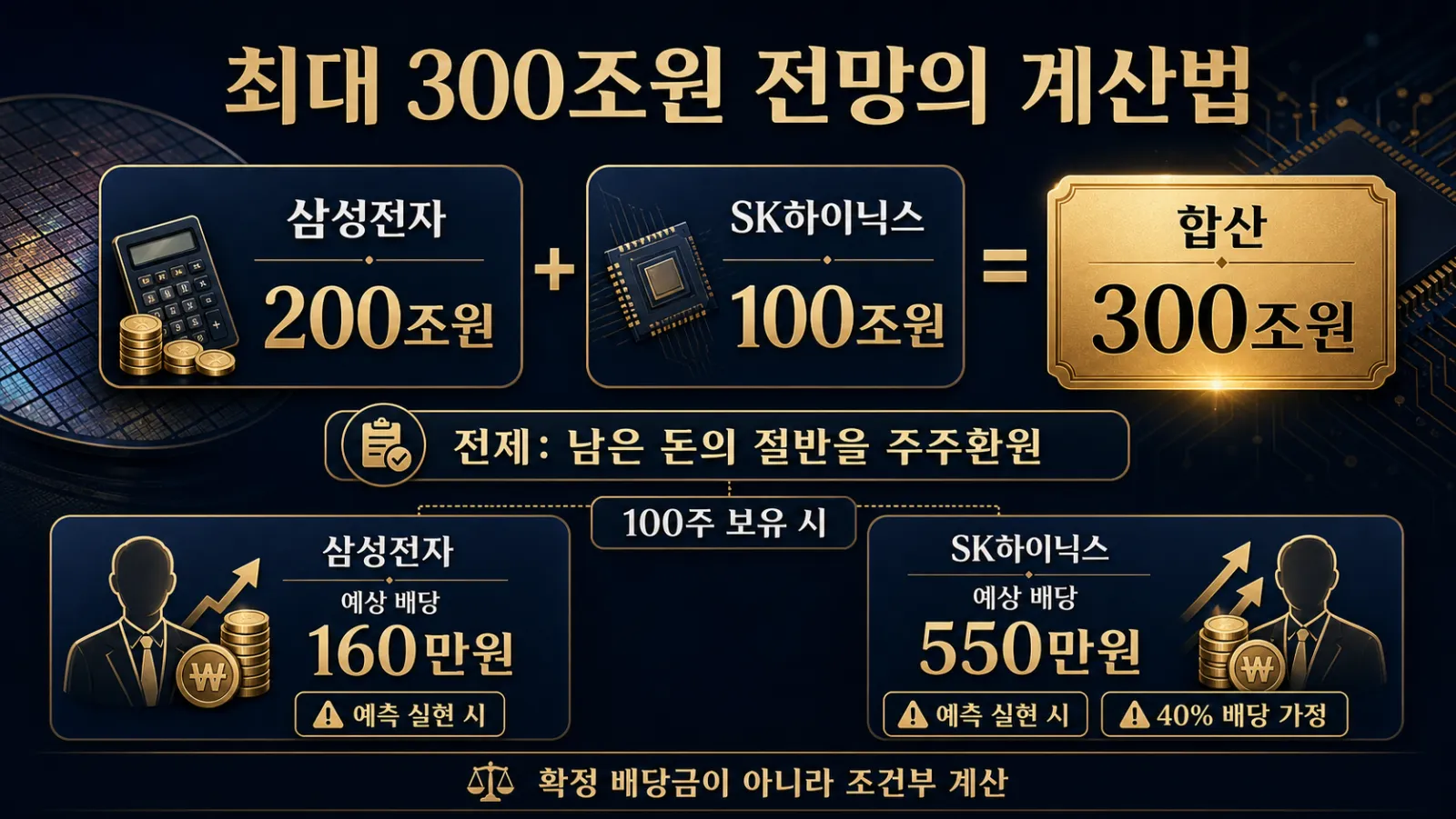 300조원 전망 계산표