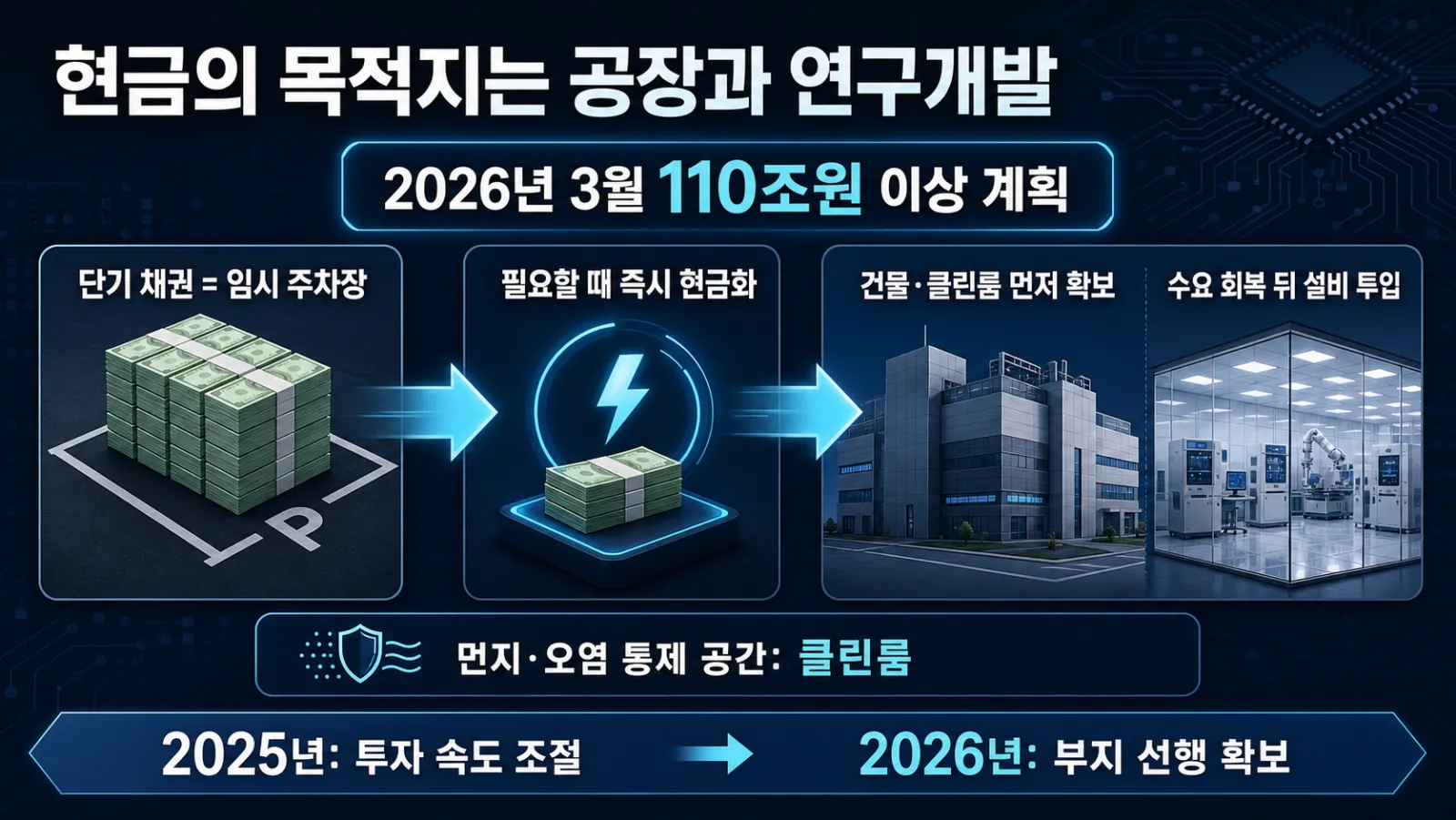 공장 투자 준비 흐름