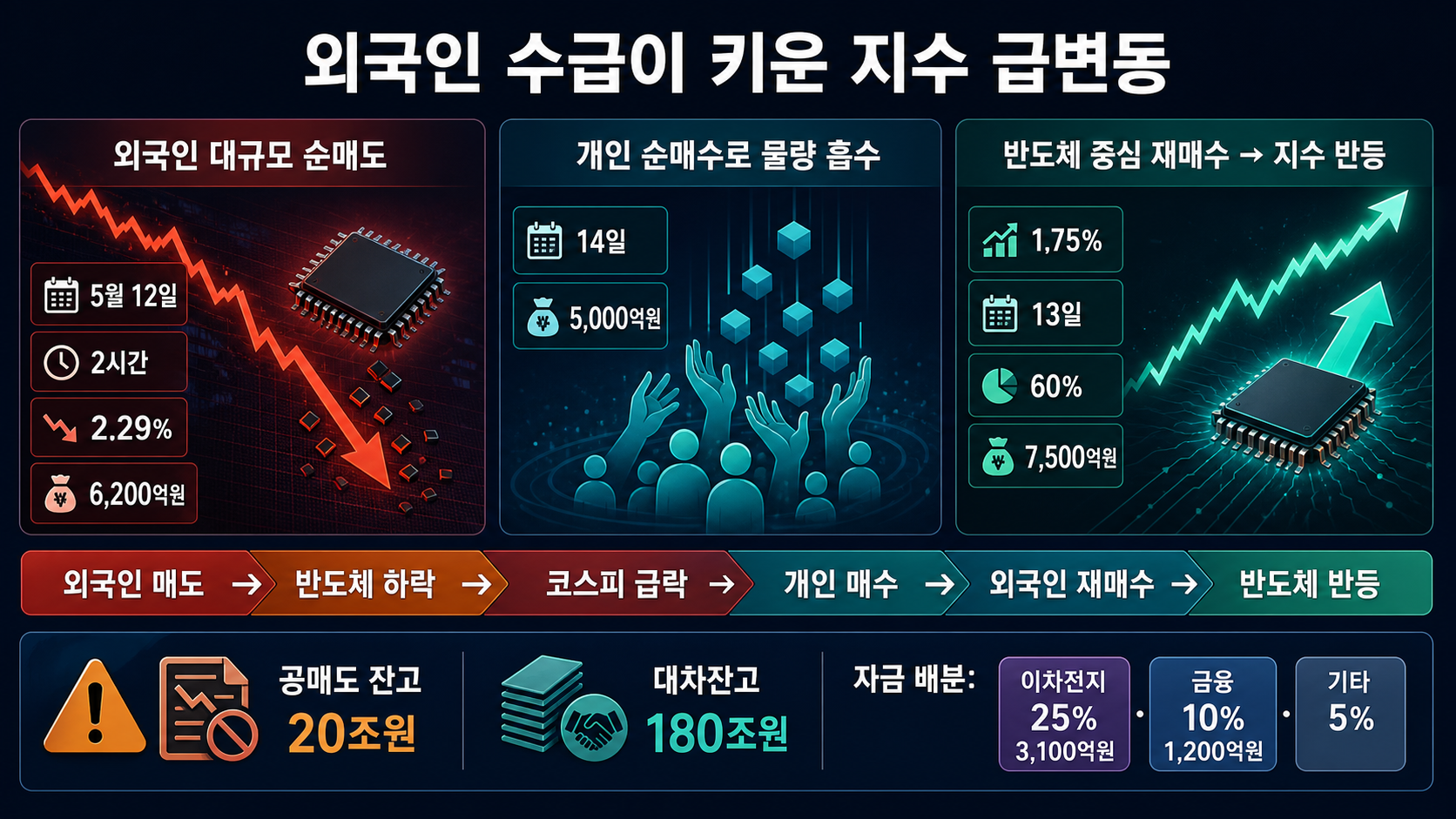 코스피 급등락과 자금 흐름