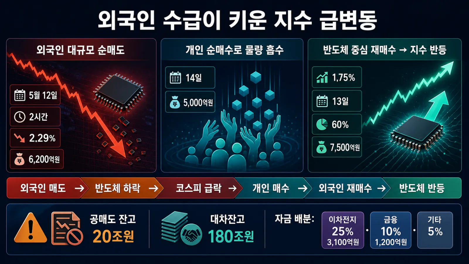 코스피 급등락과 자금 흐름