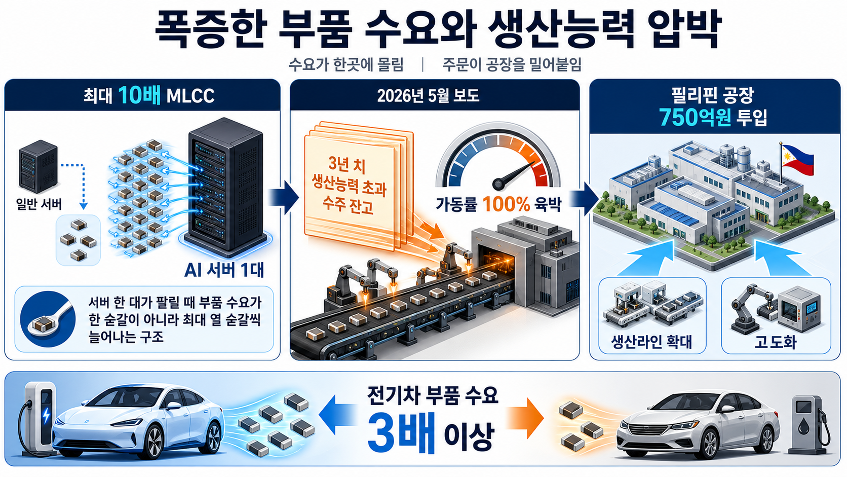 MLCC 수요와 공장 증설