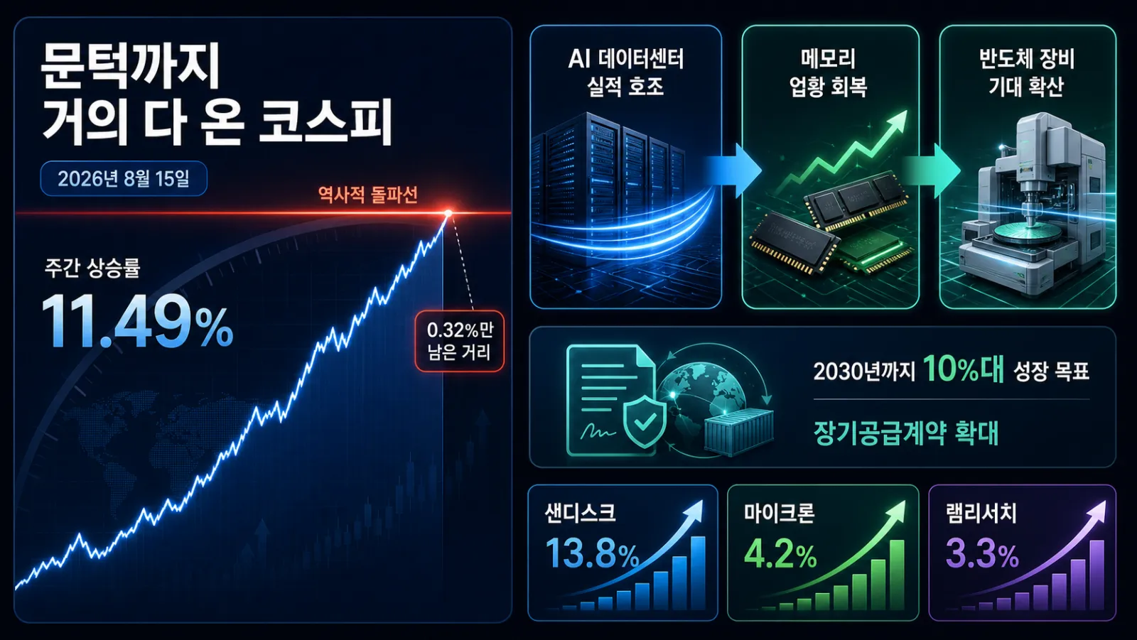 7000 앞 코스피와 반도체