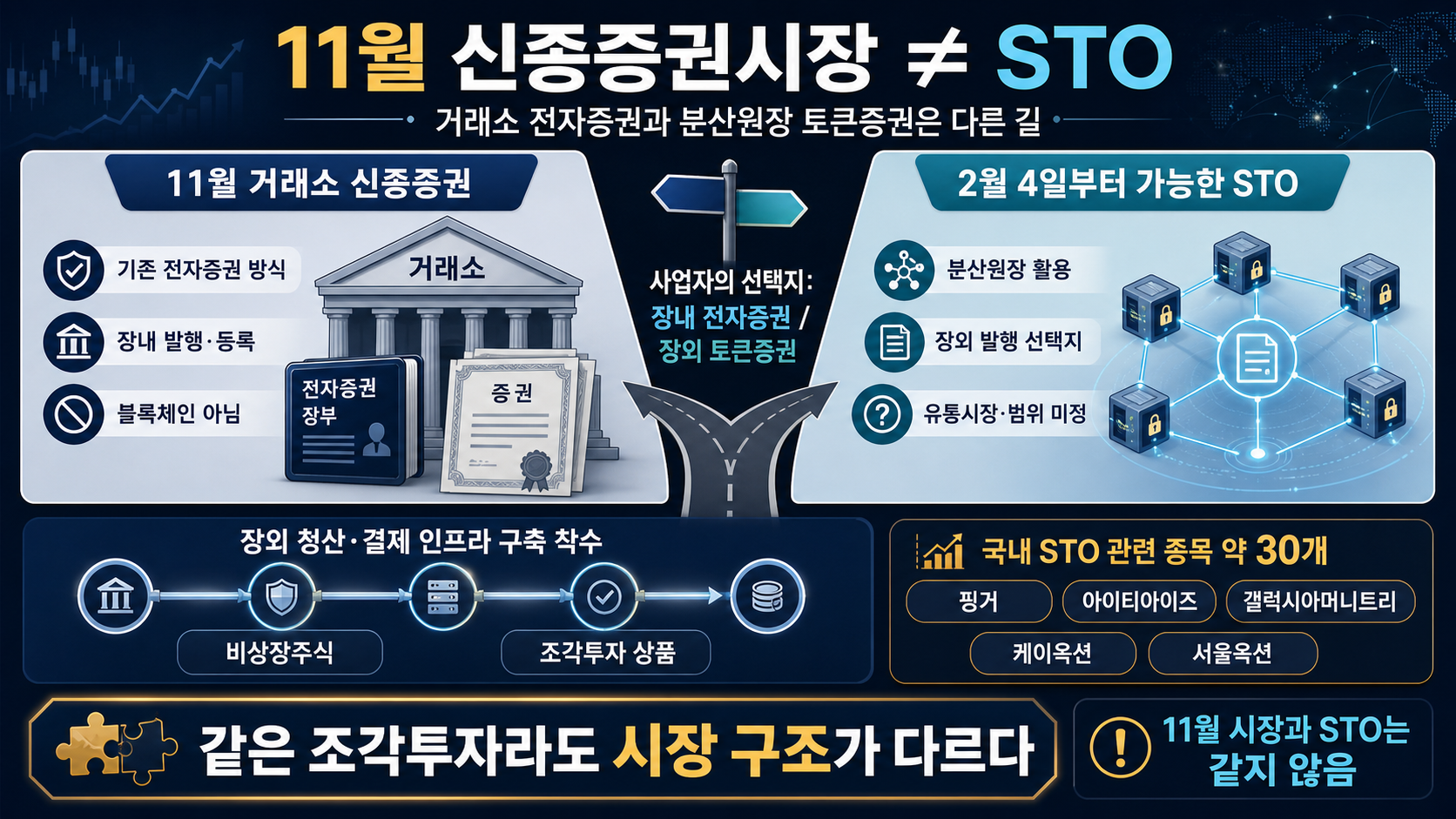 전자증권과 토큰증권 비교