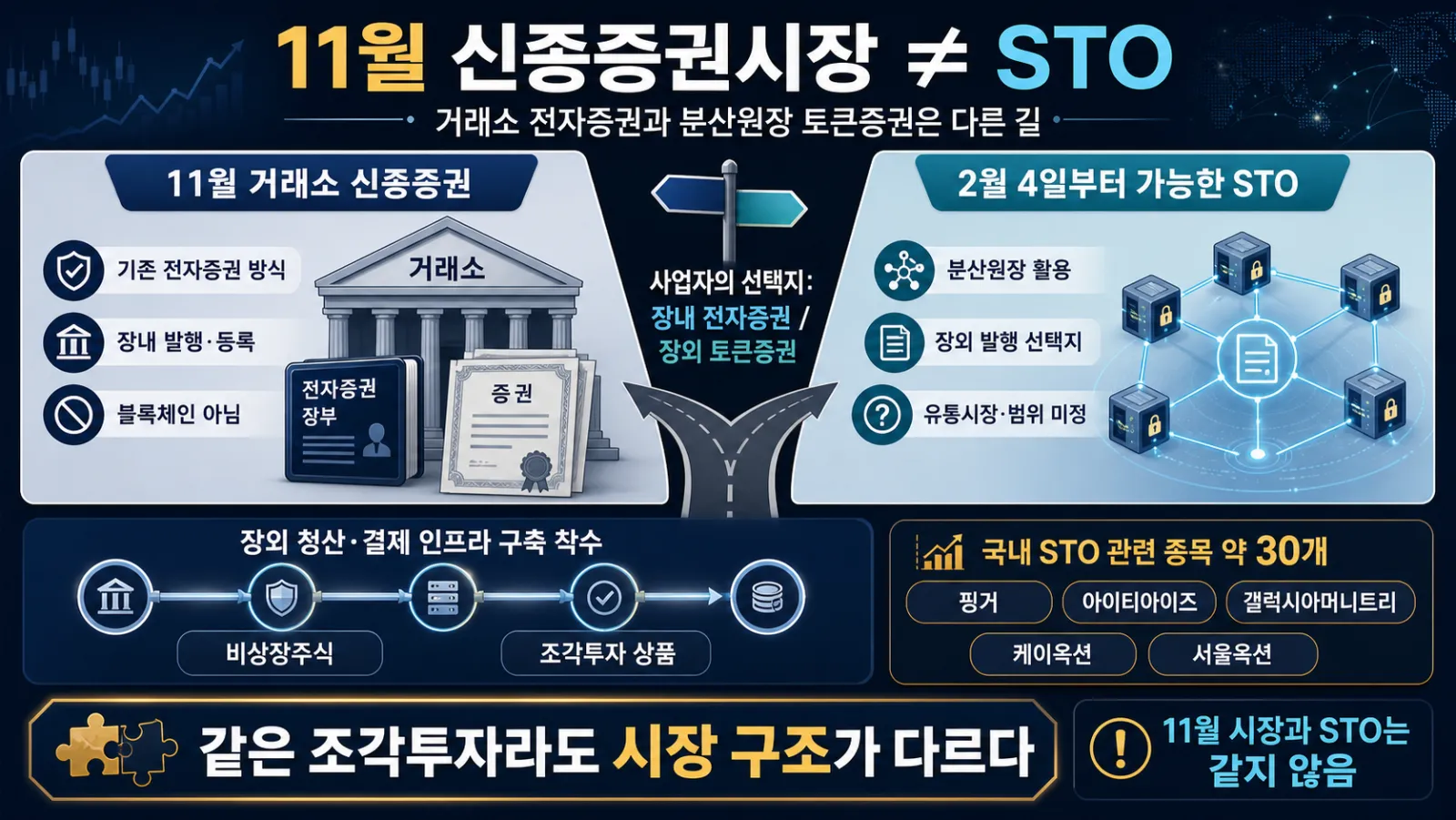 전자증권과 토큰증권 비교