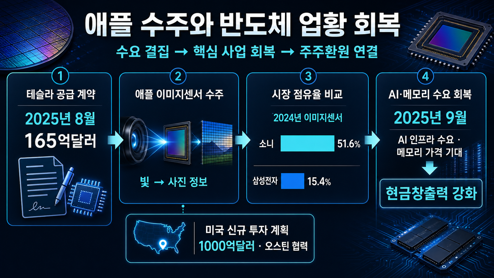 반도체 수주와 점유율 비교