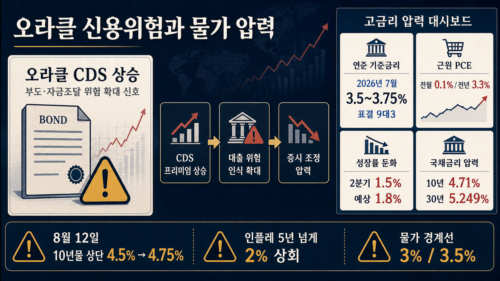 오라클 신용위험과 경제지표