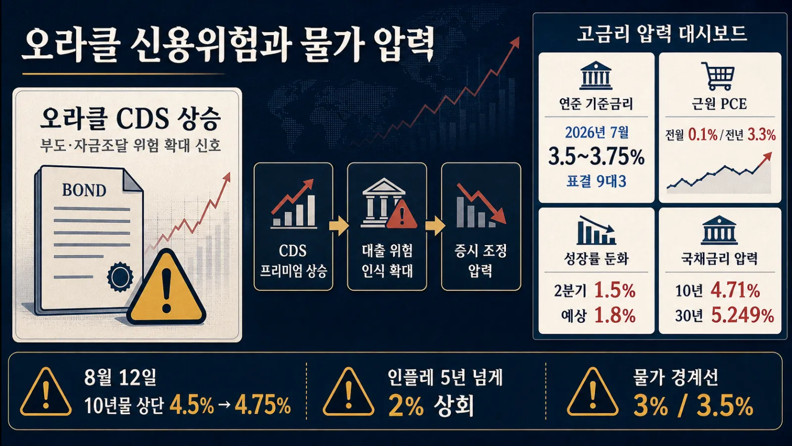 오라클 신용위험과 경제지표