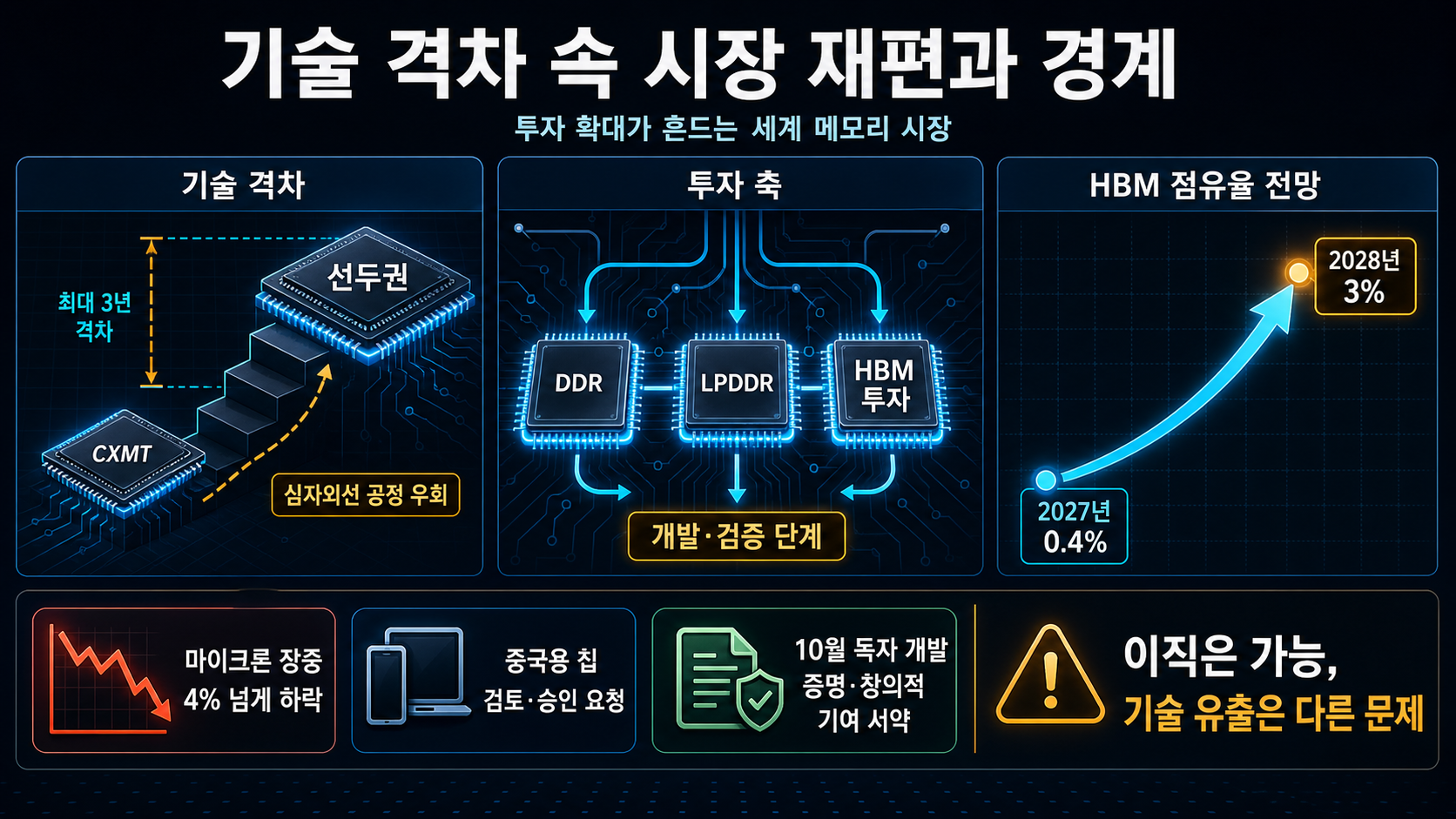 기술 격차와 시장 영향