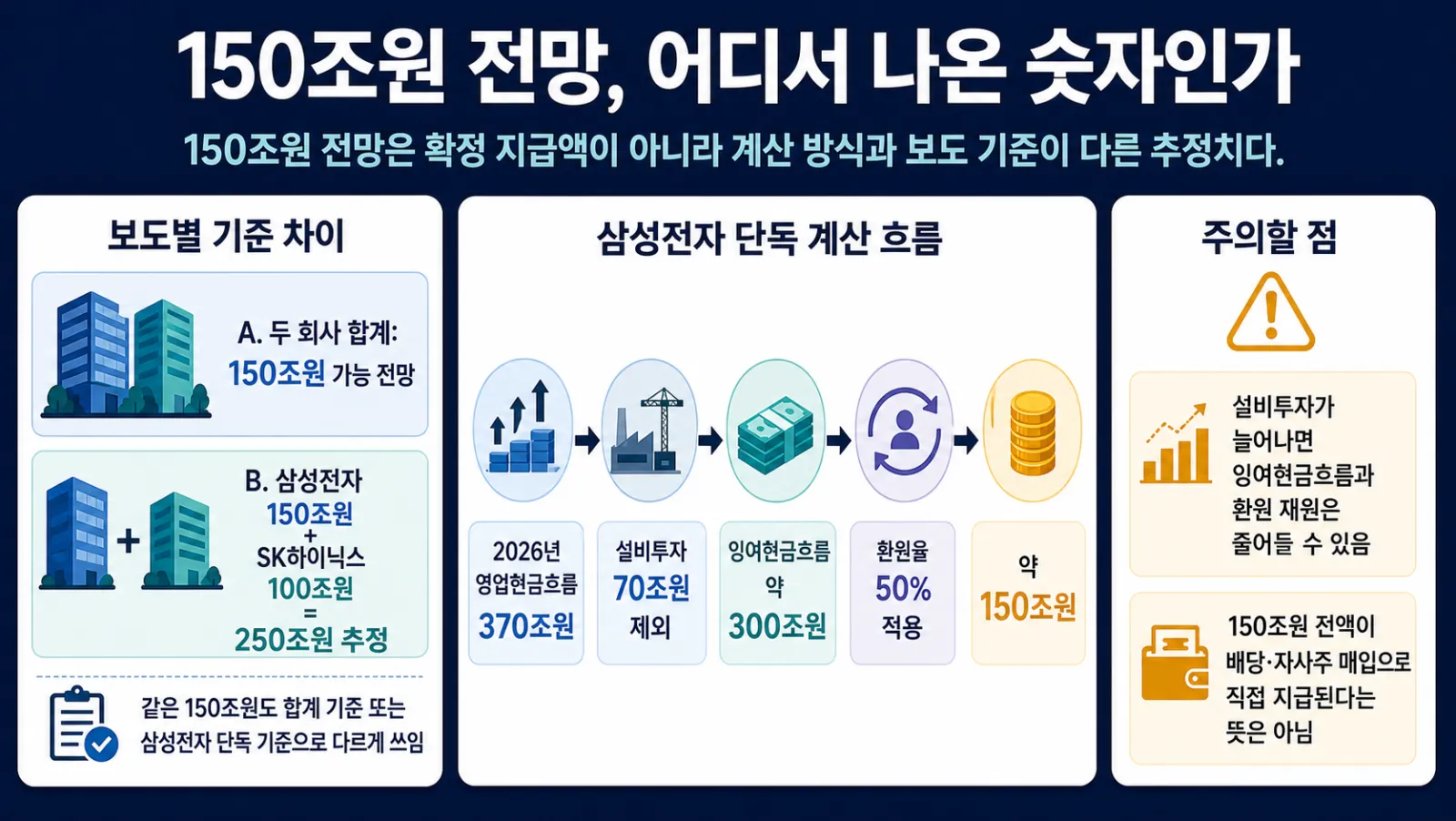 150조원 산출 과정