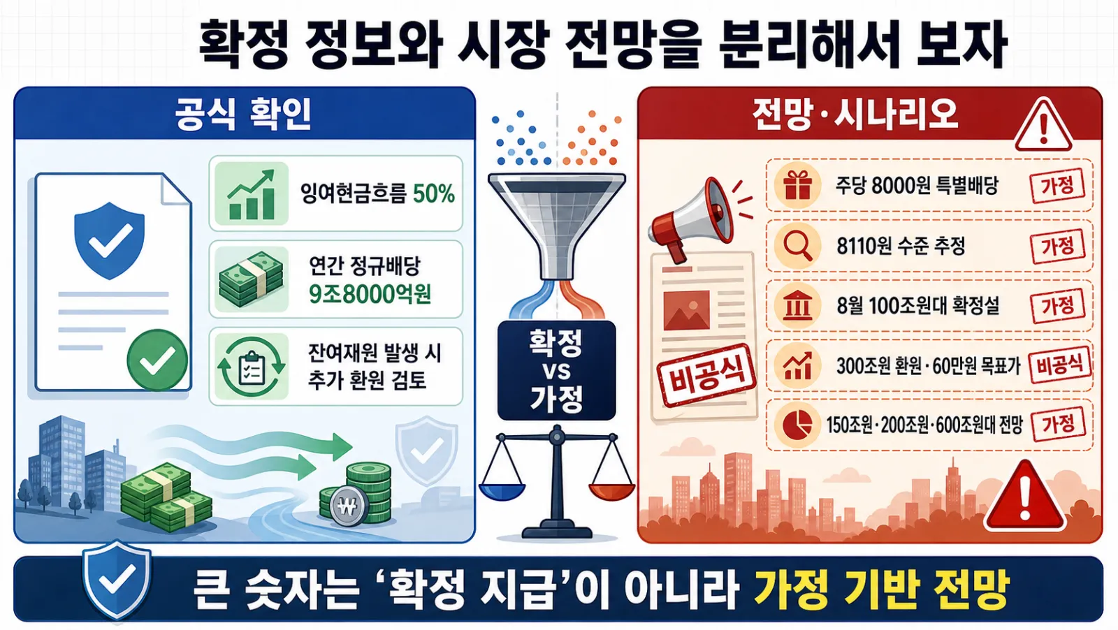 확정 수치와 전망 수치