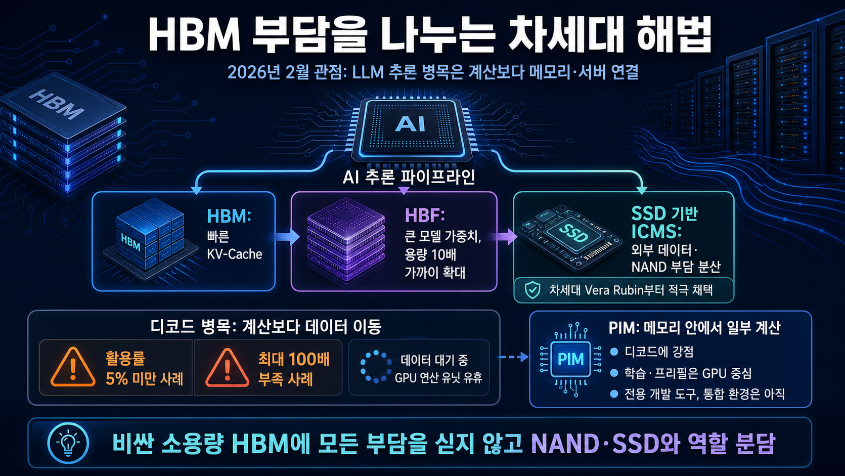 HBM과 HBF 역할 분담