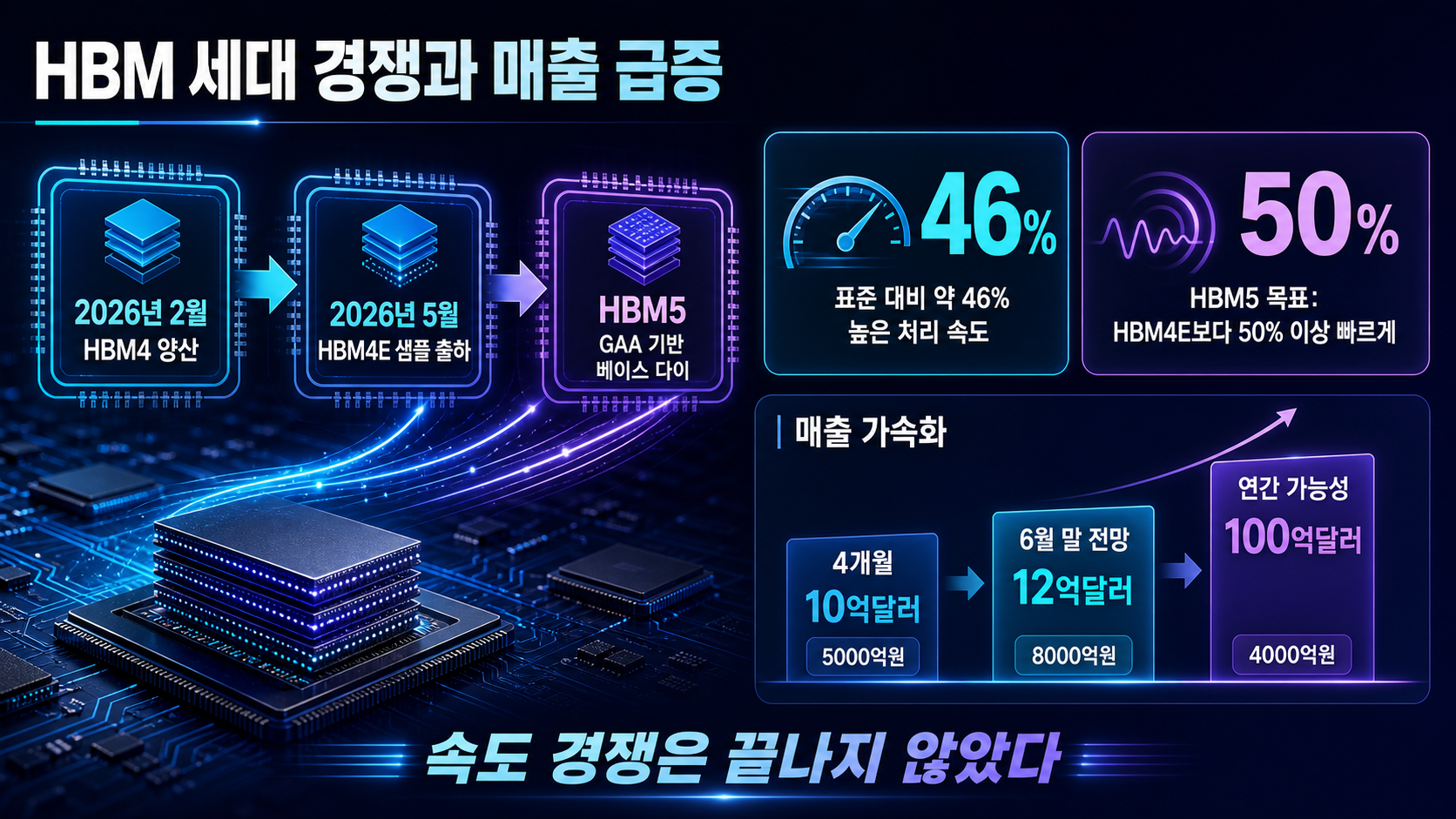 HBM 세대별 기술과 매출