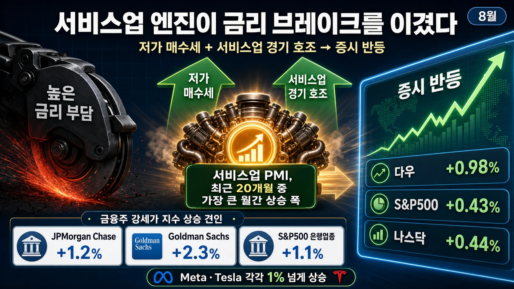 서비스업과 증시 반등