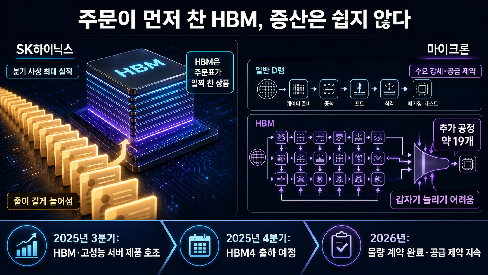 HBM 선계약과 추가 공정