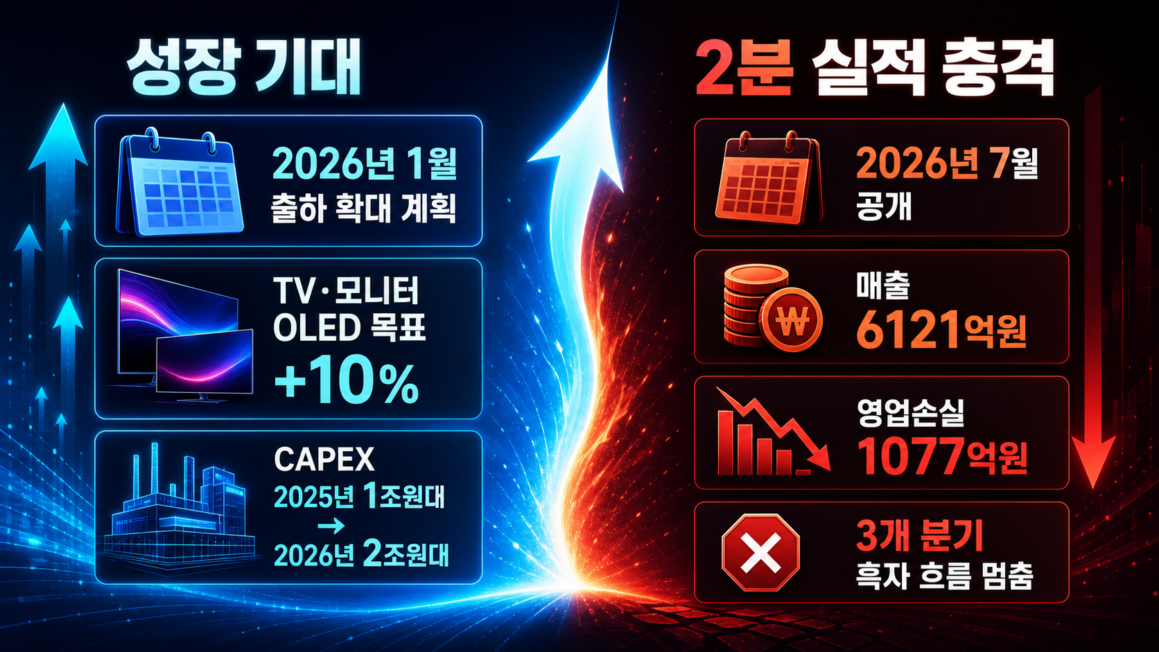 투자 확대와 분기 적자