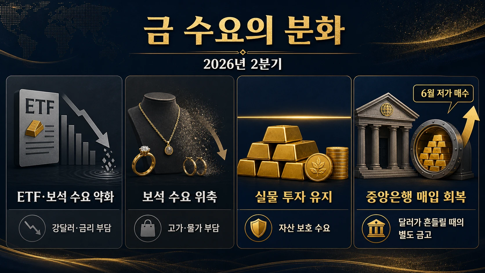 금 수요별 증감 비교