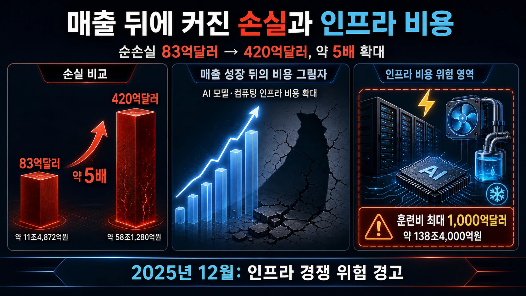 매출 성장과 손실 확대