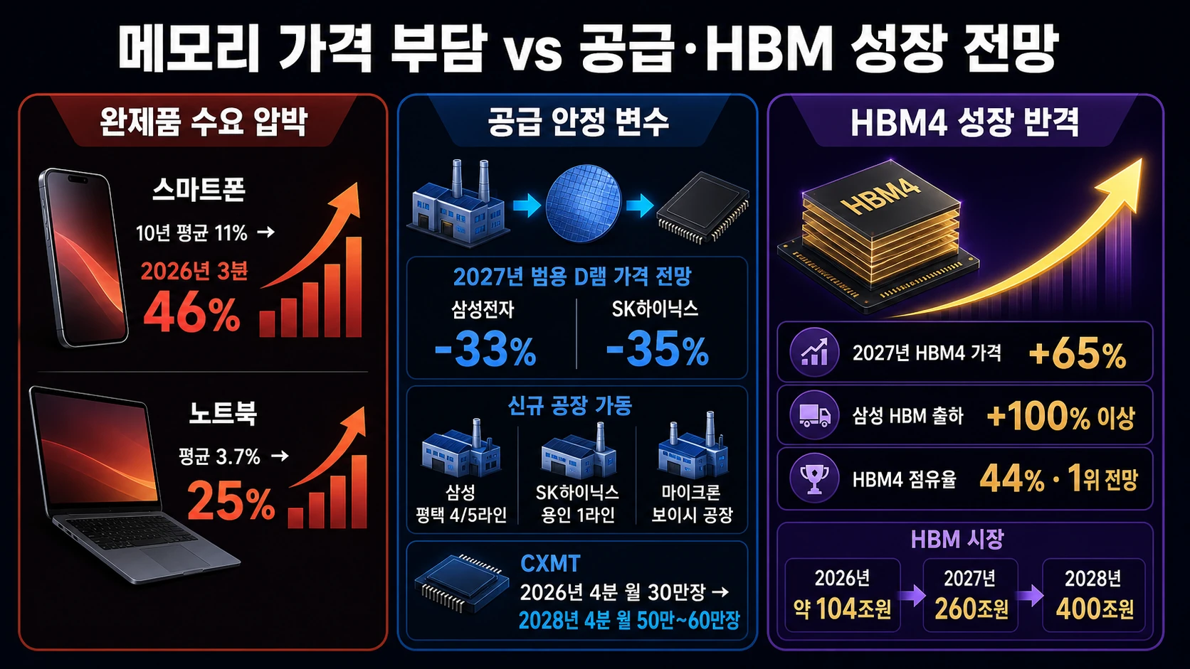 원가 부담과 시장 전망